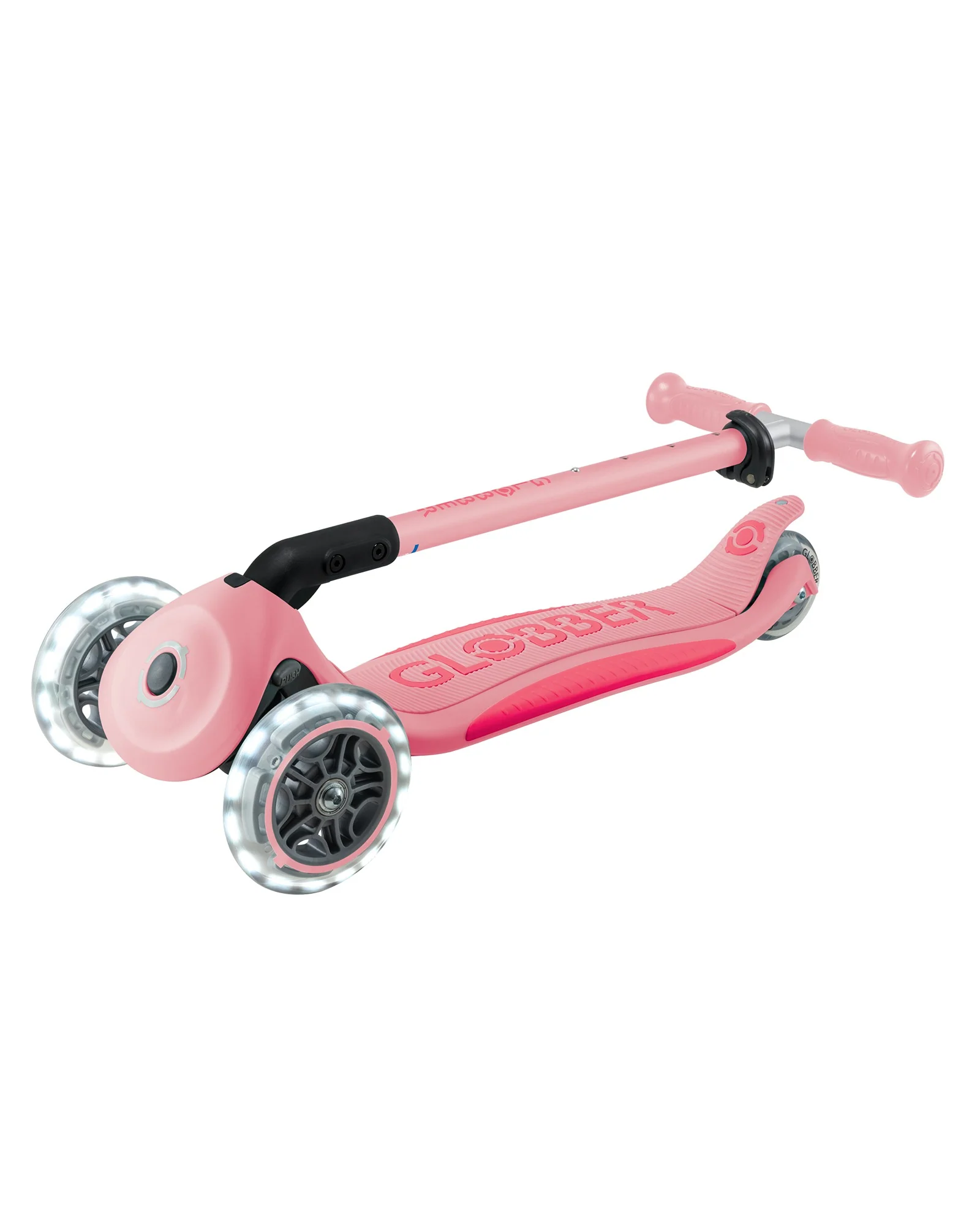 Globber Primo Fold Plus Lights Pink Coral - Image 5