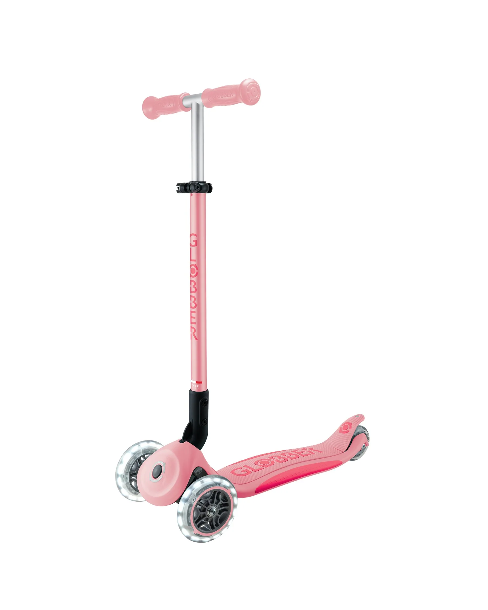 Globber Primo Fold Plus Lights Pink Coral - Image 6