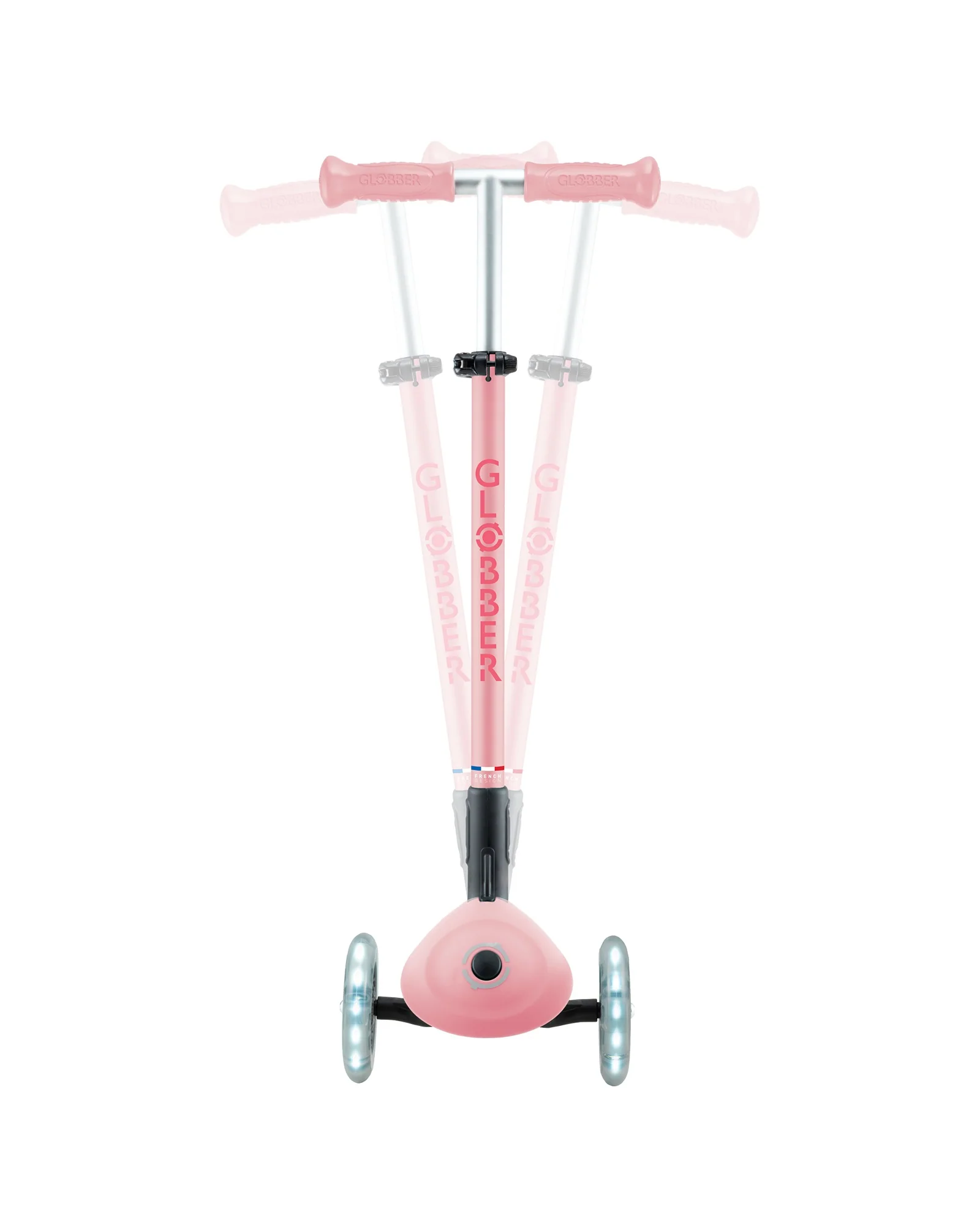 Globber Primo Fold Plus Lights Pink Coral - Image 9