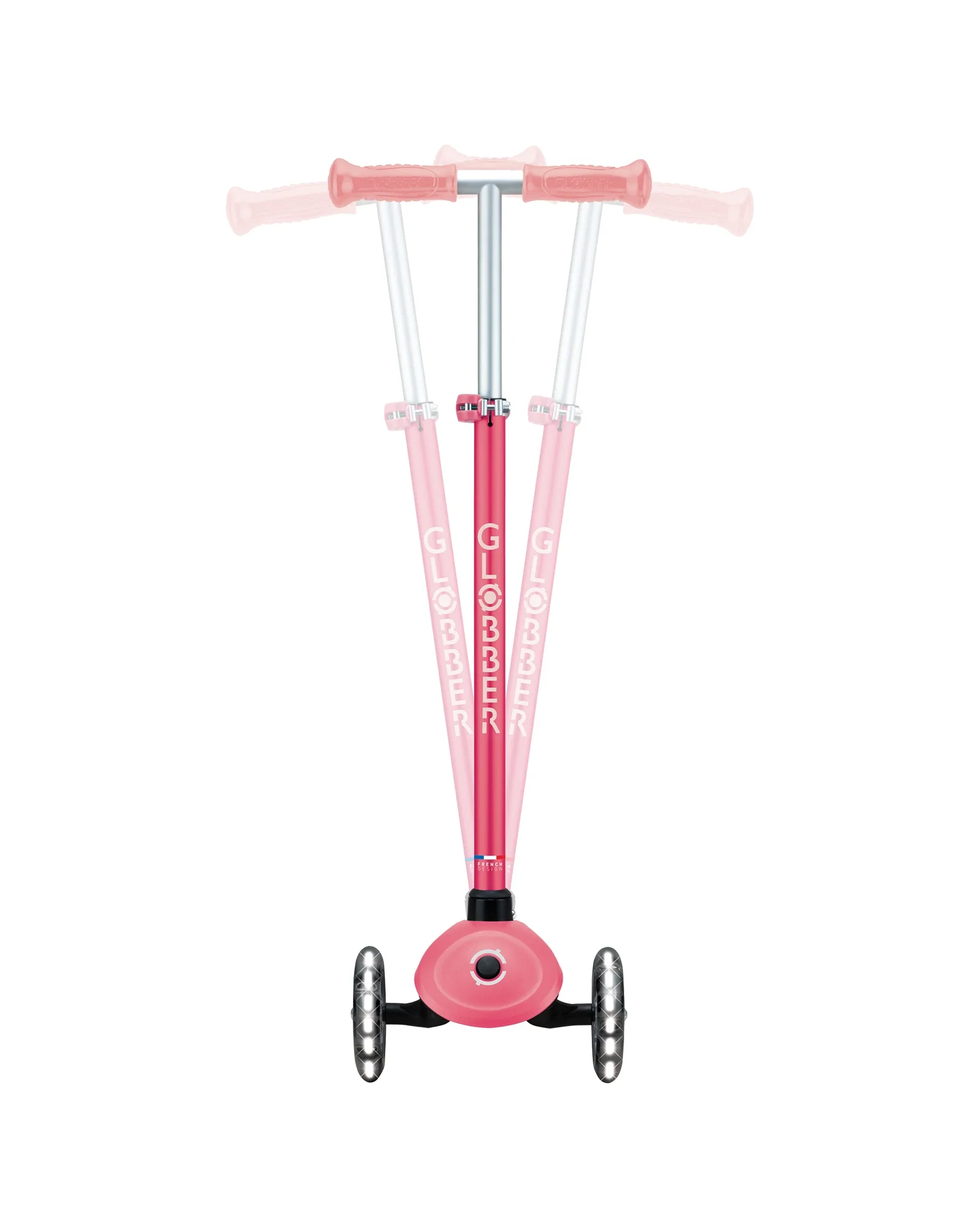 Globber Primo Plus Glow Lights Coral Pink - Image 14