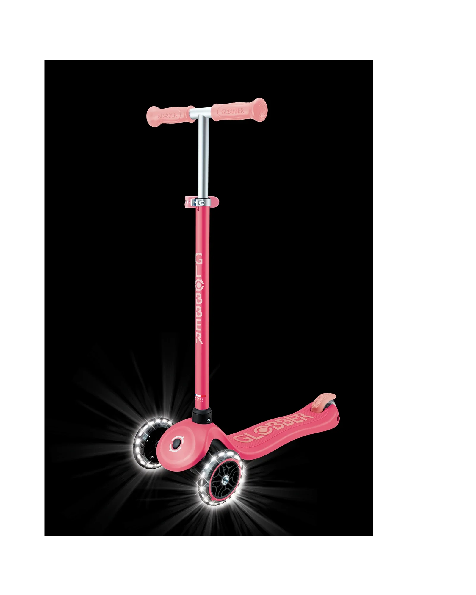 Globber Primo Plus Glow Lights Coral Pink - Image 8