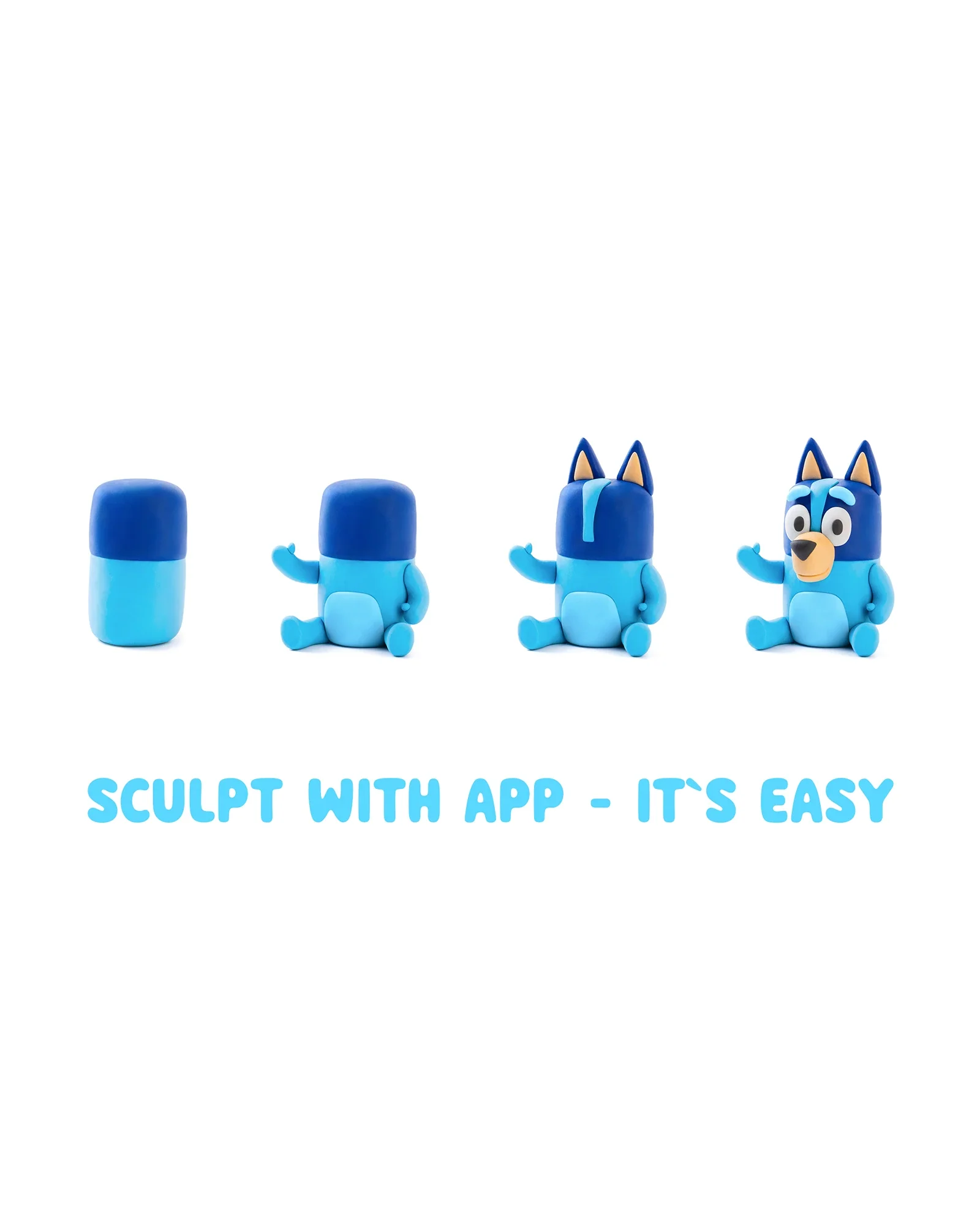 Hey Clay Bluey & Bingo Single Character - Assorted - Image 3
