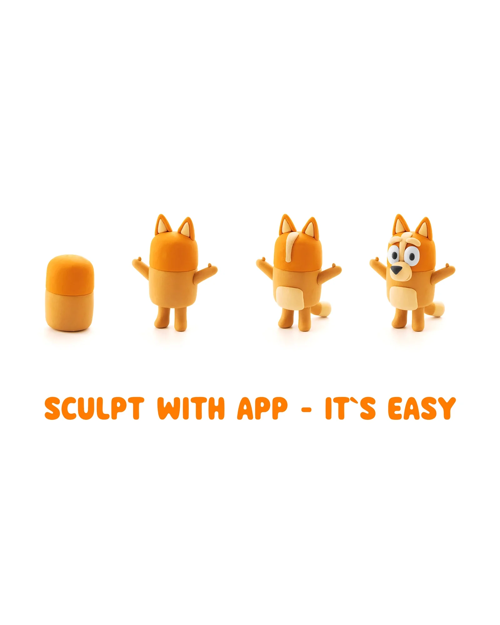Hey Clay Bluey & Bingo Single Character - Assorted - Image 5