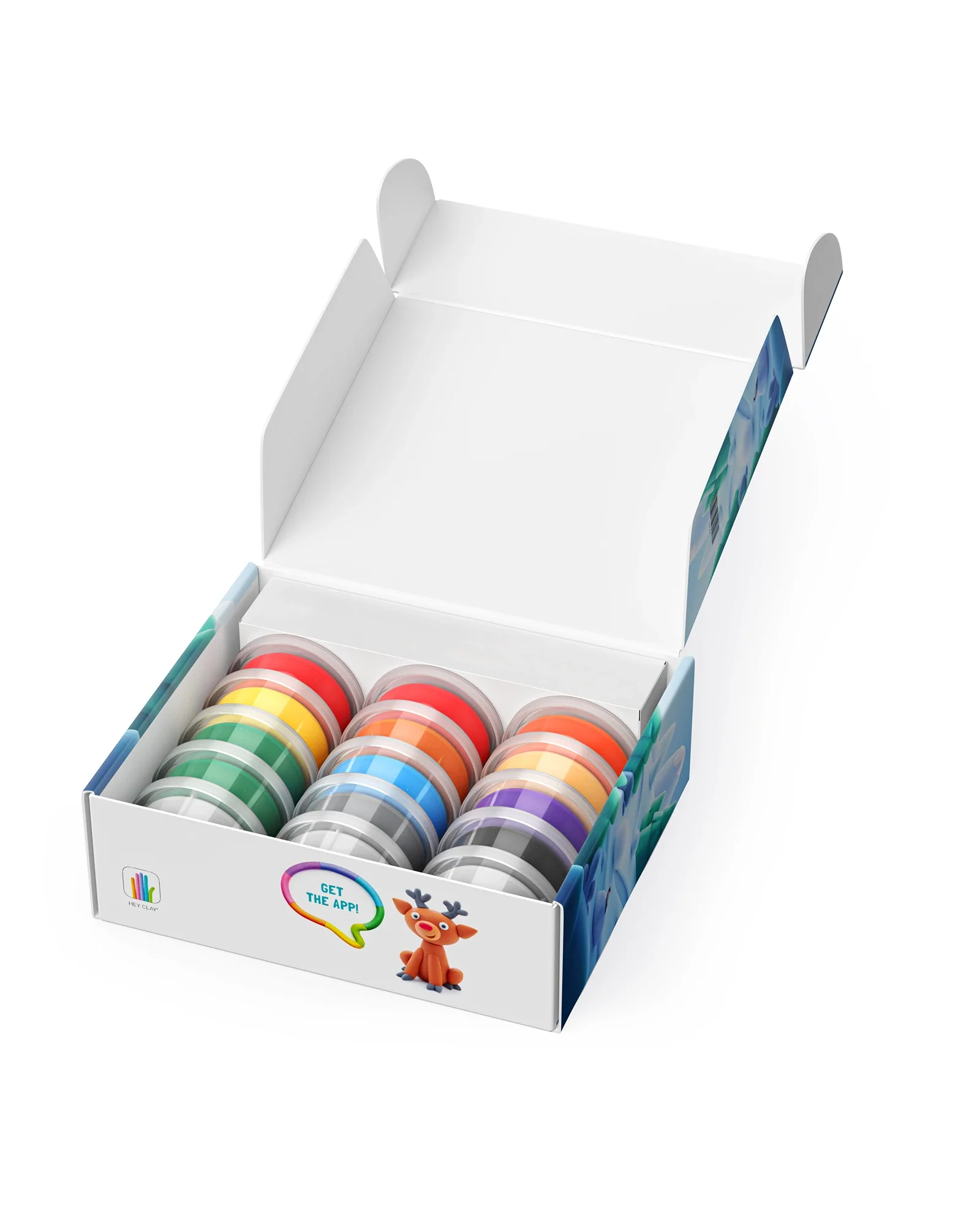 Hey Clay Christmas Winter Holidays Large Pack (15 Cans & 2 Tools) - Image 2