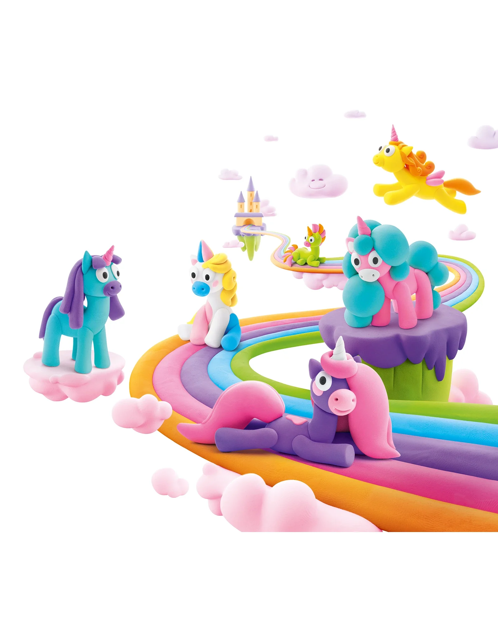 Hey Clay Rainbow Unicorns Set - Image 8