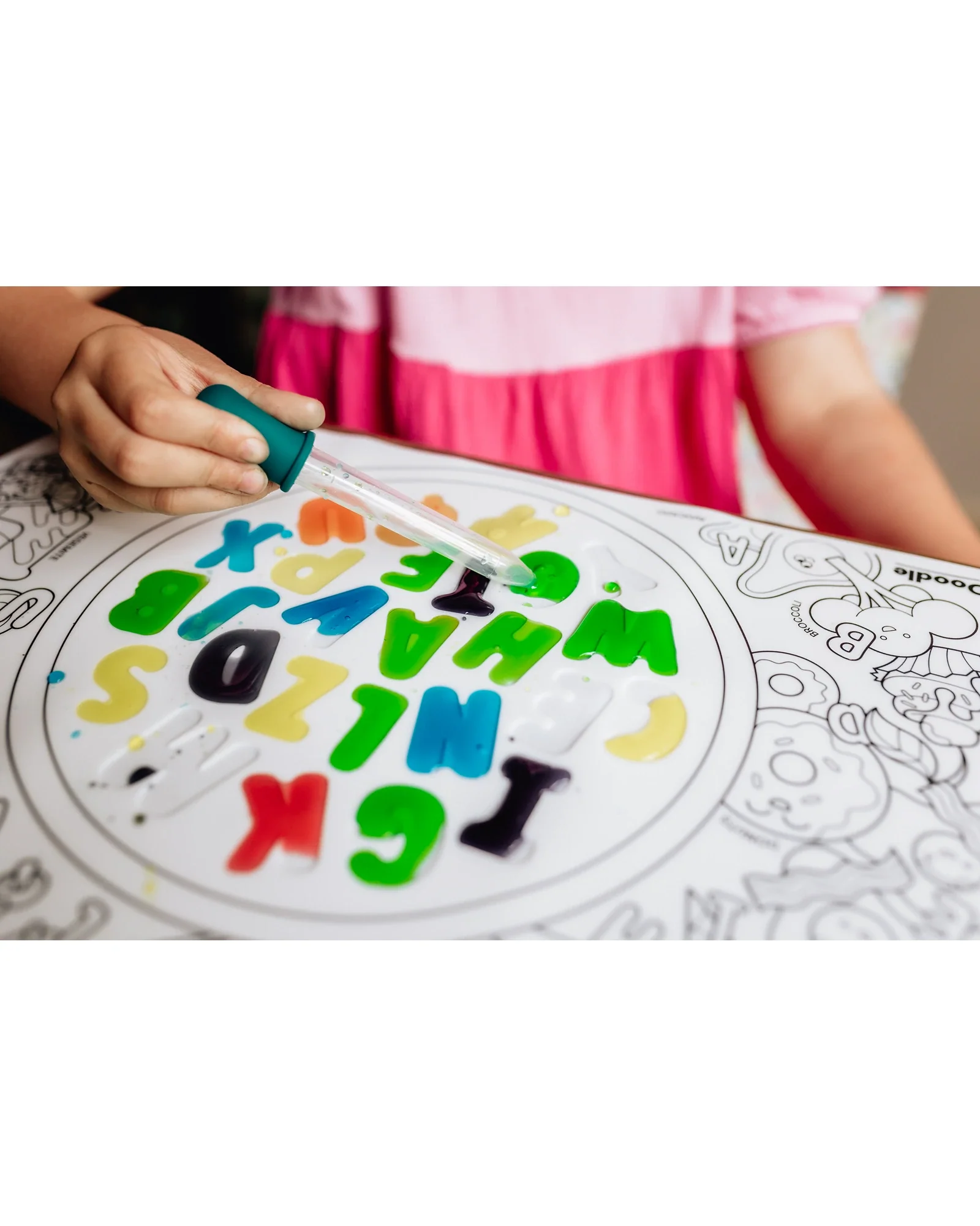 HeyDoodle Alphabet Soup Sensory Colouring & Doodle Mat - Image 11