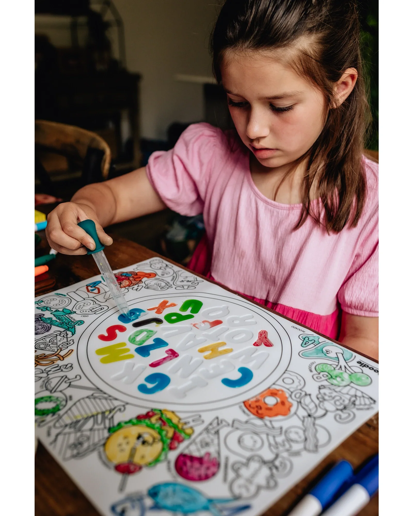 HeyDoodle Alphabet Soup Sensory Colouring & Doodle Mat - Image 12