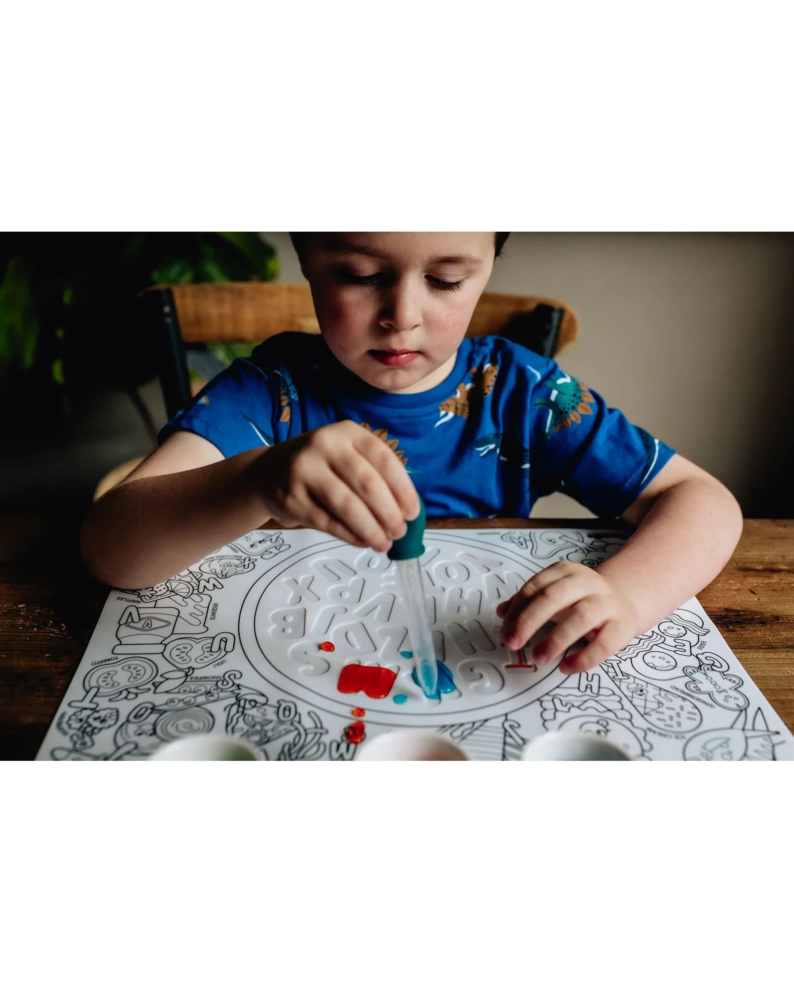 HeyDoodle Alphabet Soup Sensory Colouring & Doodle Mat - Image 13