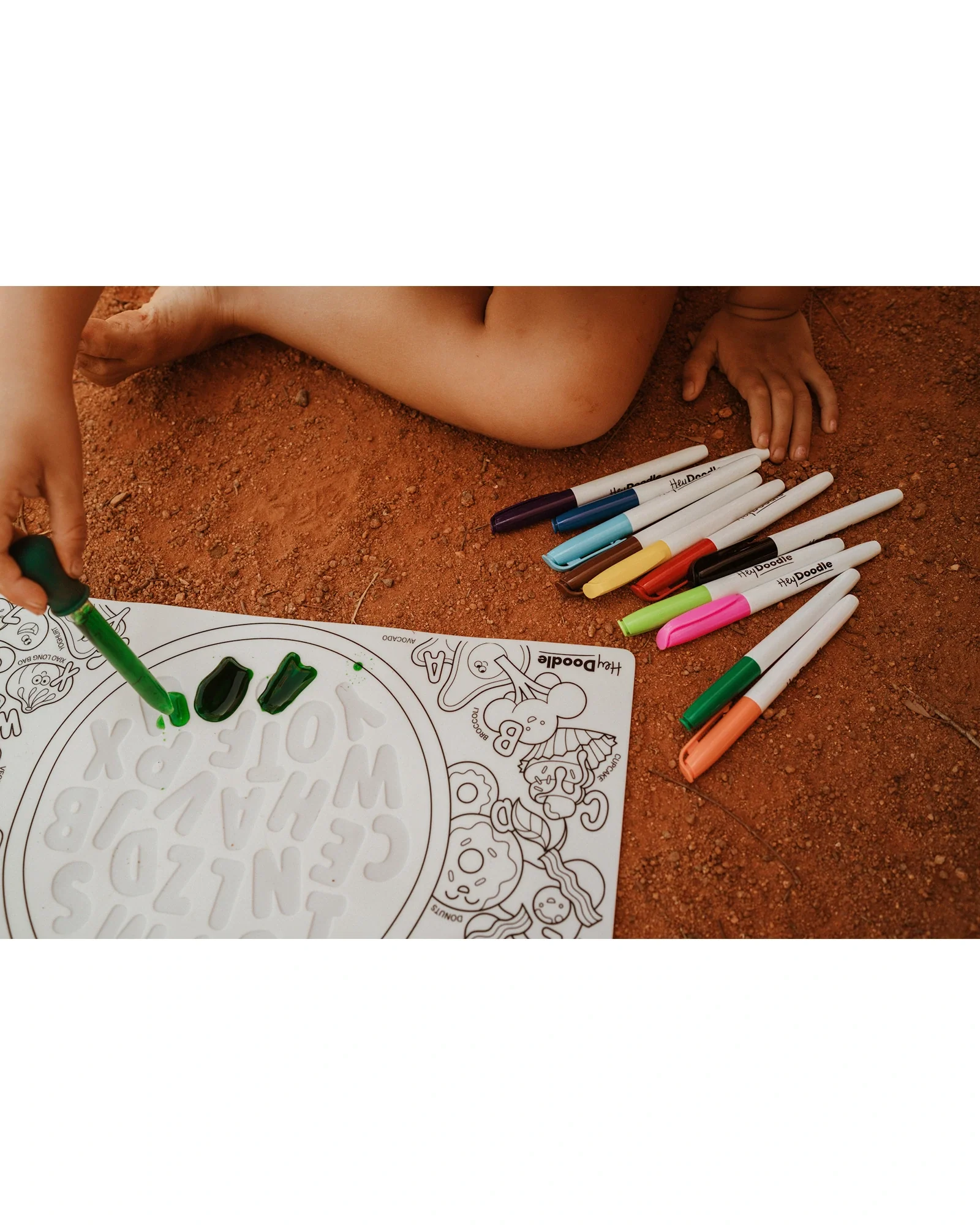 HeyDoodle Alphabet Soup Sensory Colouring & Doodle Mat - Image 2