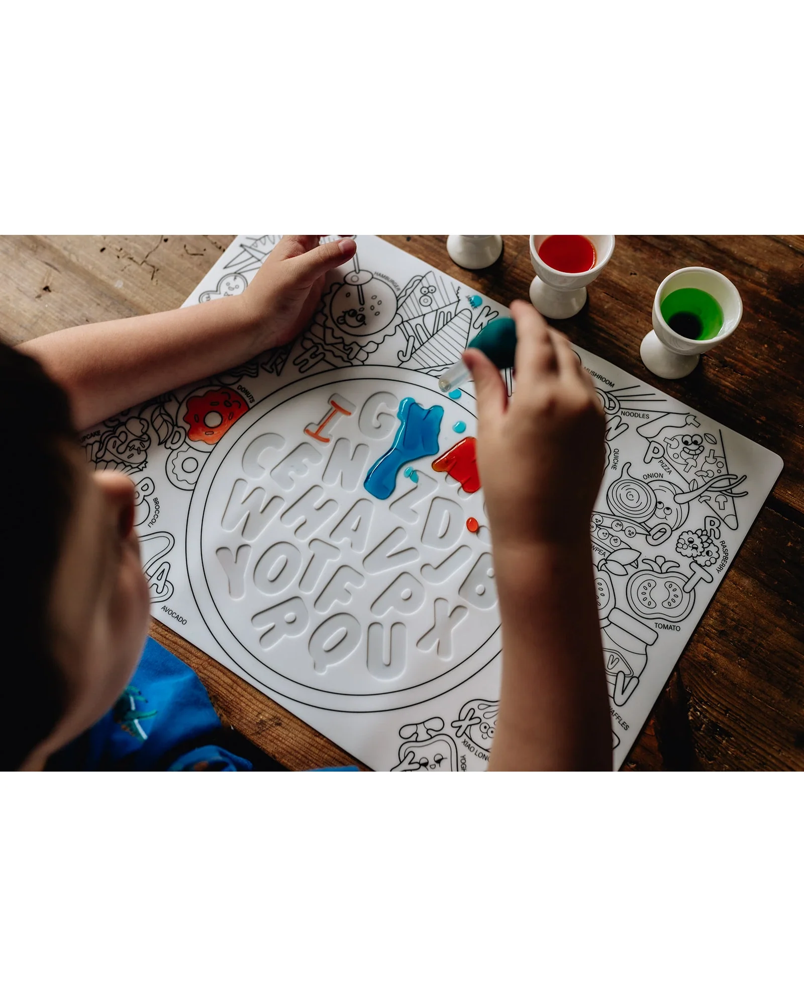 HeyDoodle Alphabet Soup Sensory Colouring & Doodle Mat - Image 3