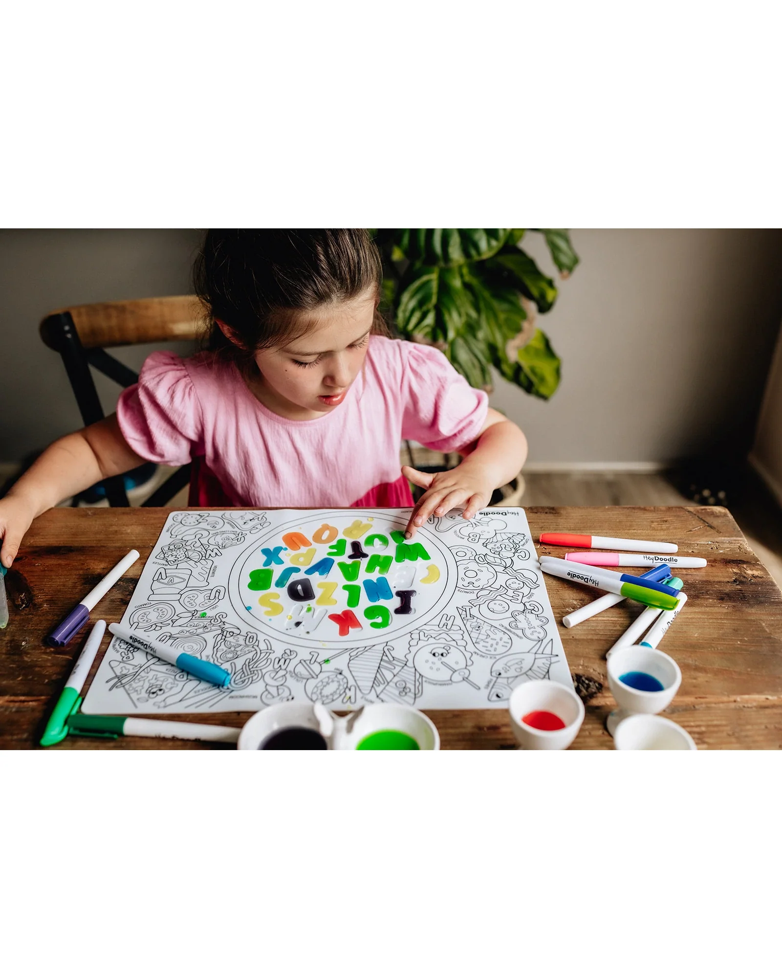 HeyDoodle Alphabet Soup Sensory Colouring & Doodle Mat - Image 6