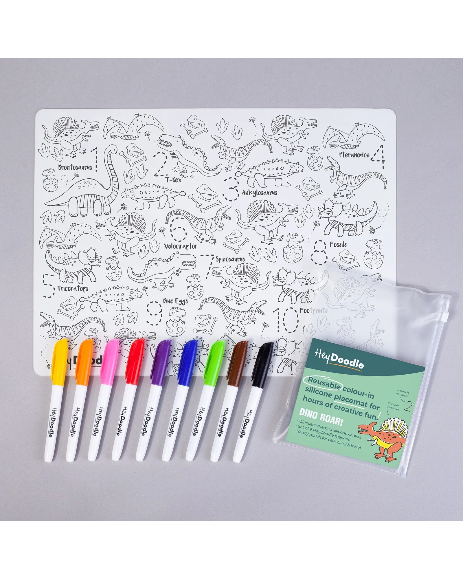 HeyDoodle Mats 123 Series Dinosaur - Image 2