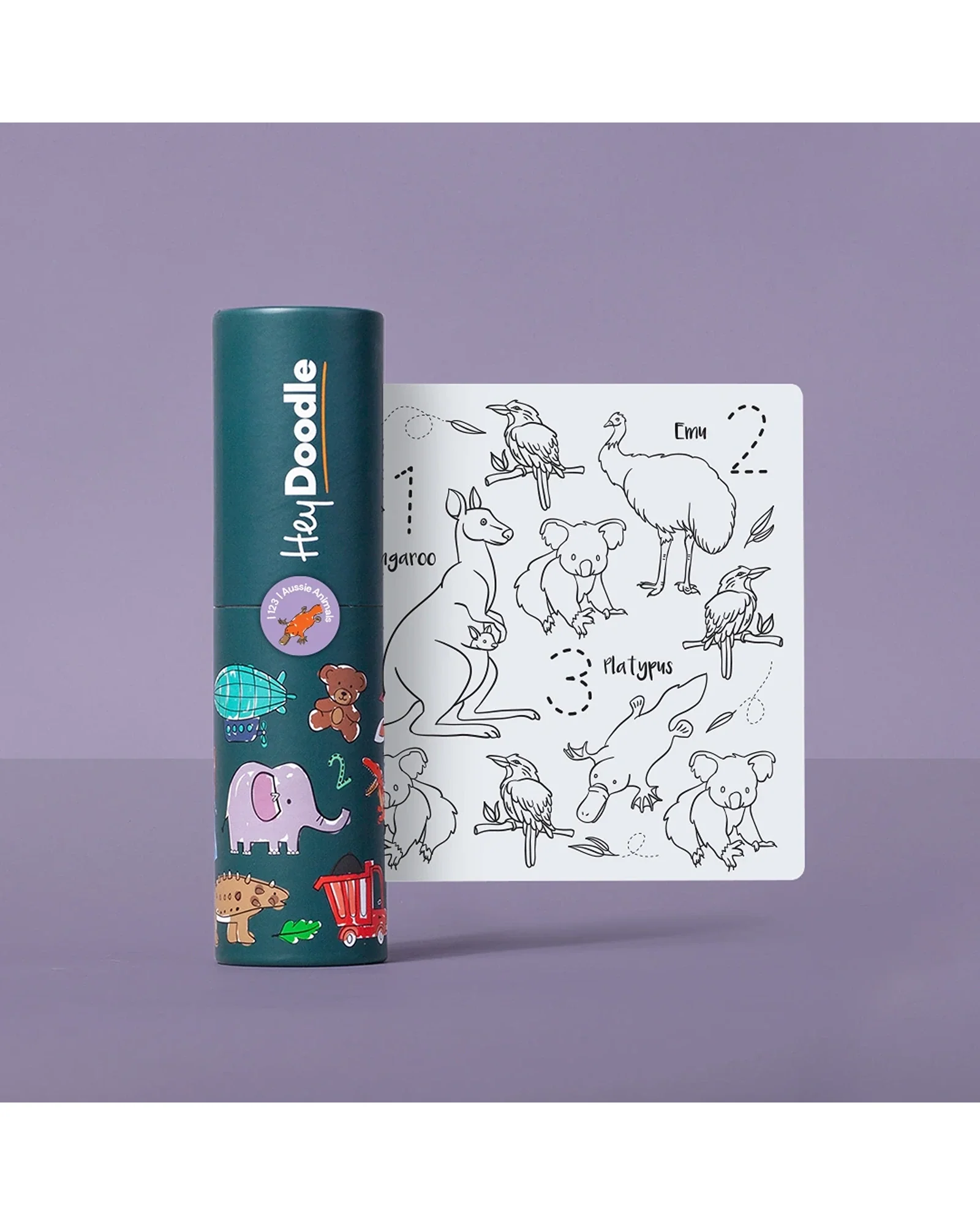 HeyDoodle MiniMats 123 Series OZ animals - Image 2