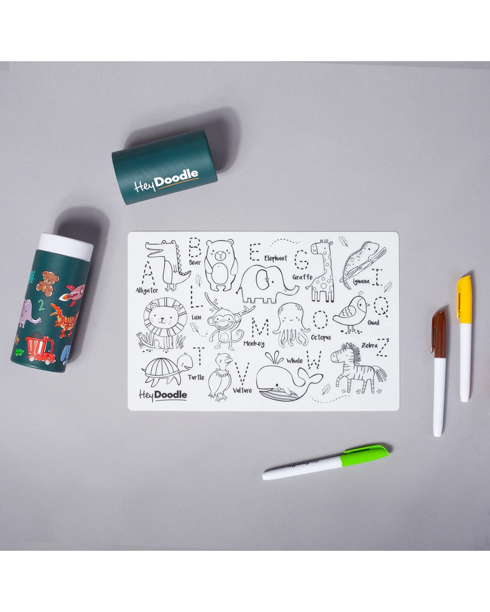 HeyDoodle MiniMats ABC Series Animals - Image 3