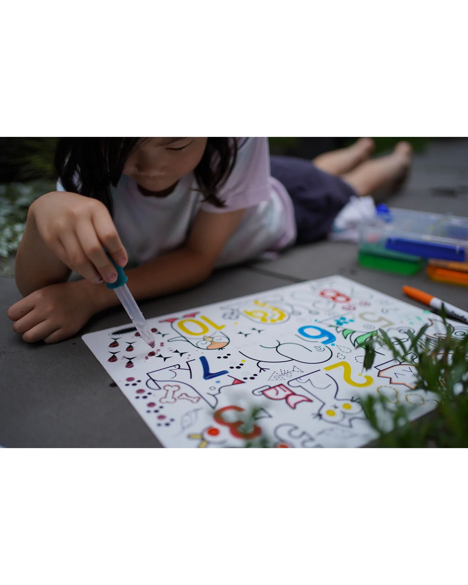 HeyDoodle Wild Digits Sensory Colouring & Doodle Mat - Image 6