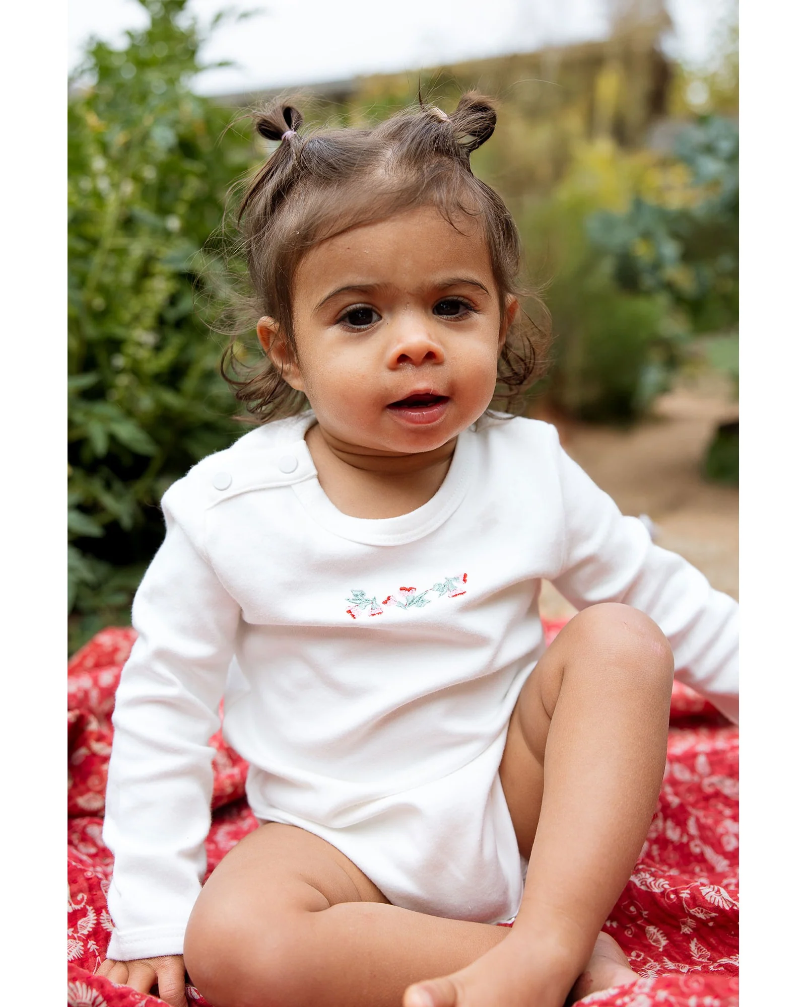 Homegrown Pink Eucalypt Rib Bodysuit - Image 2