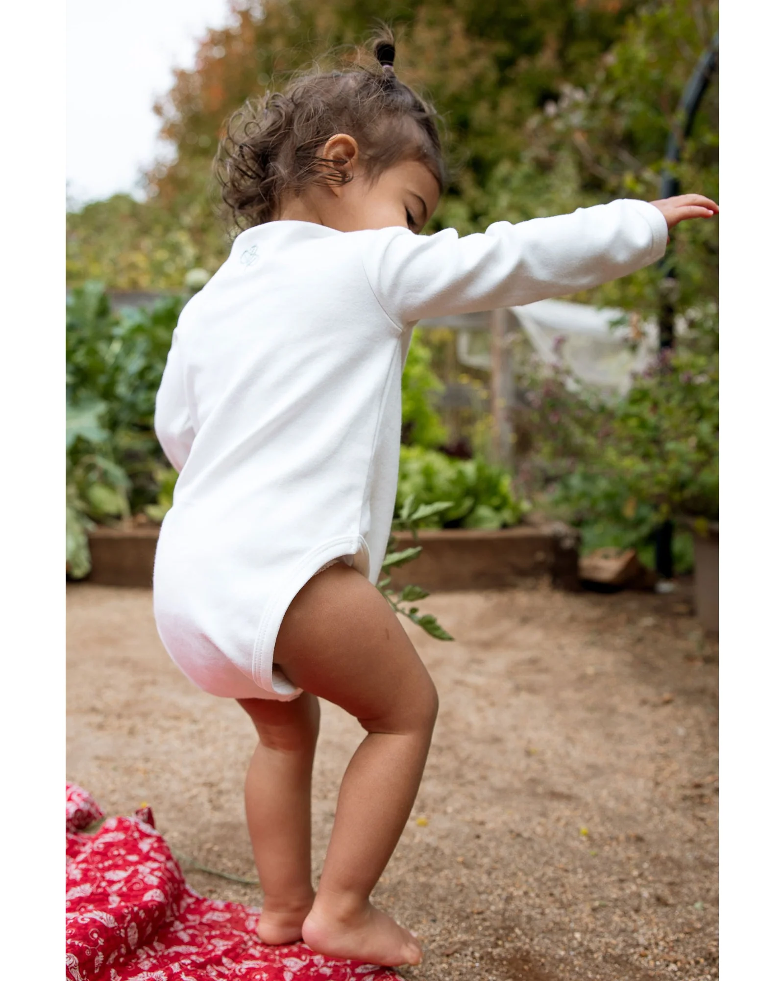 Homegrown Pink Eucalypt Rib Bodysuit - Image 4
