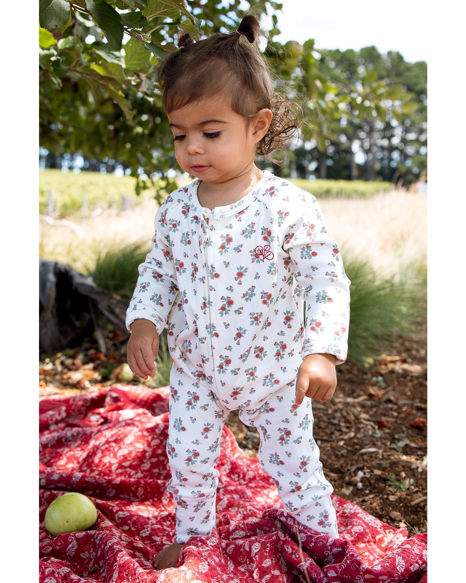 Homegrown Pink Eucalypt Rib Growsuit - Image 5