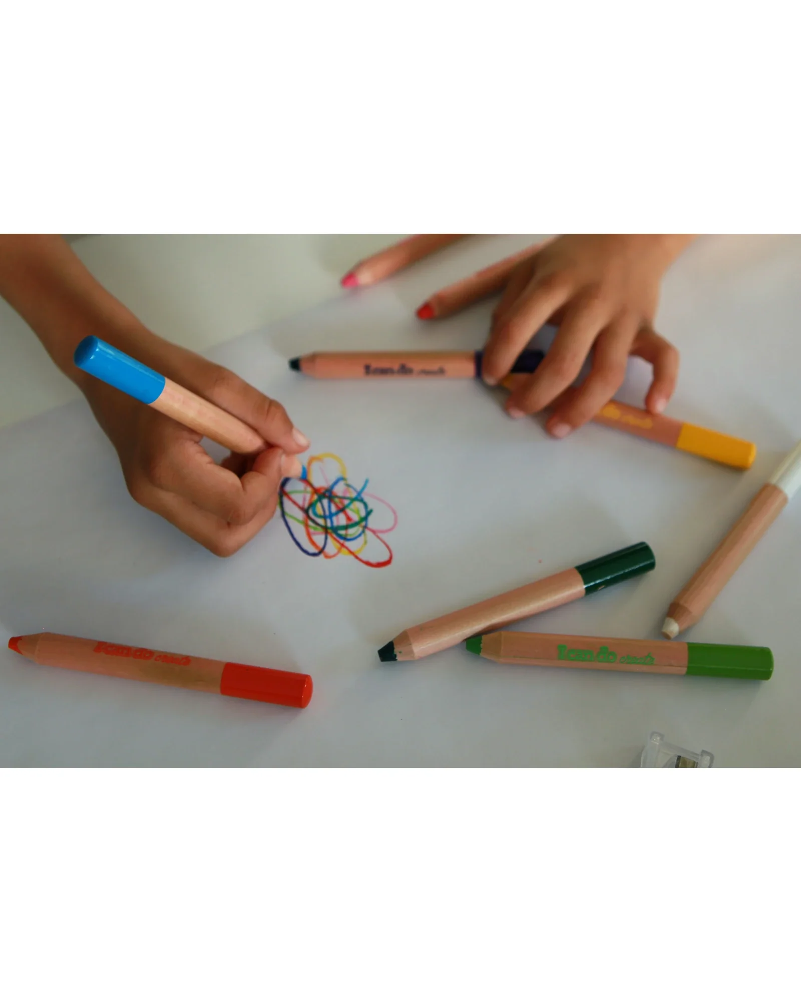 Chunky Coloured Pencils 12pcs - Image 2