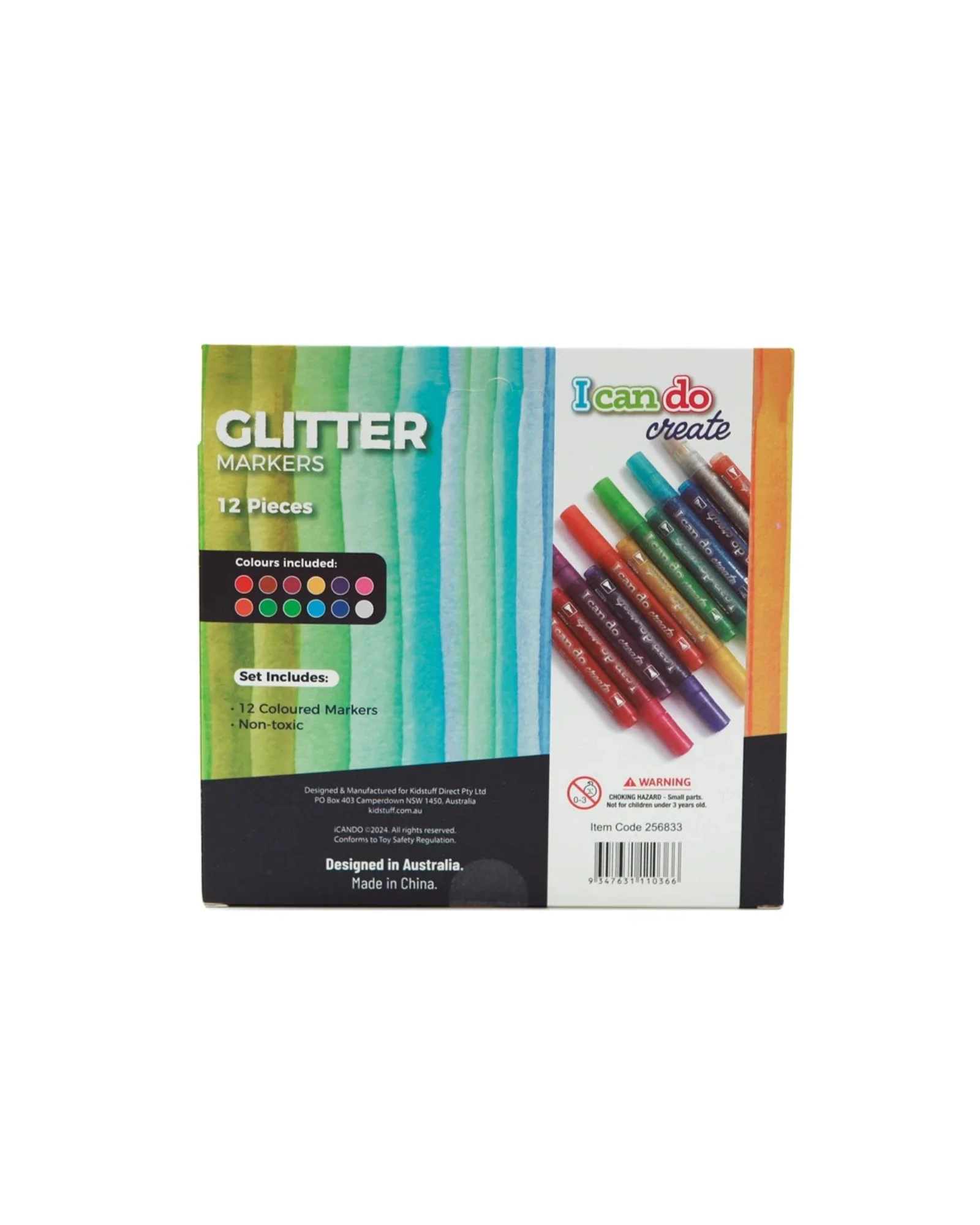 Glitter Markers 12pcs - Image 4