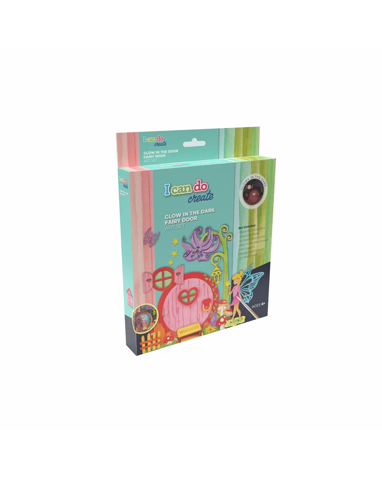 Glow in the Dark Fairy Door Art Set