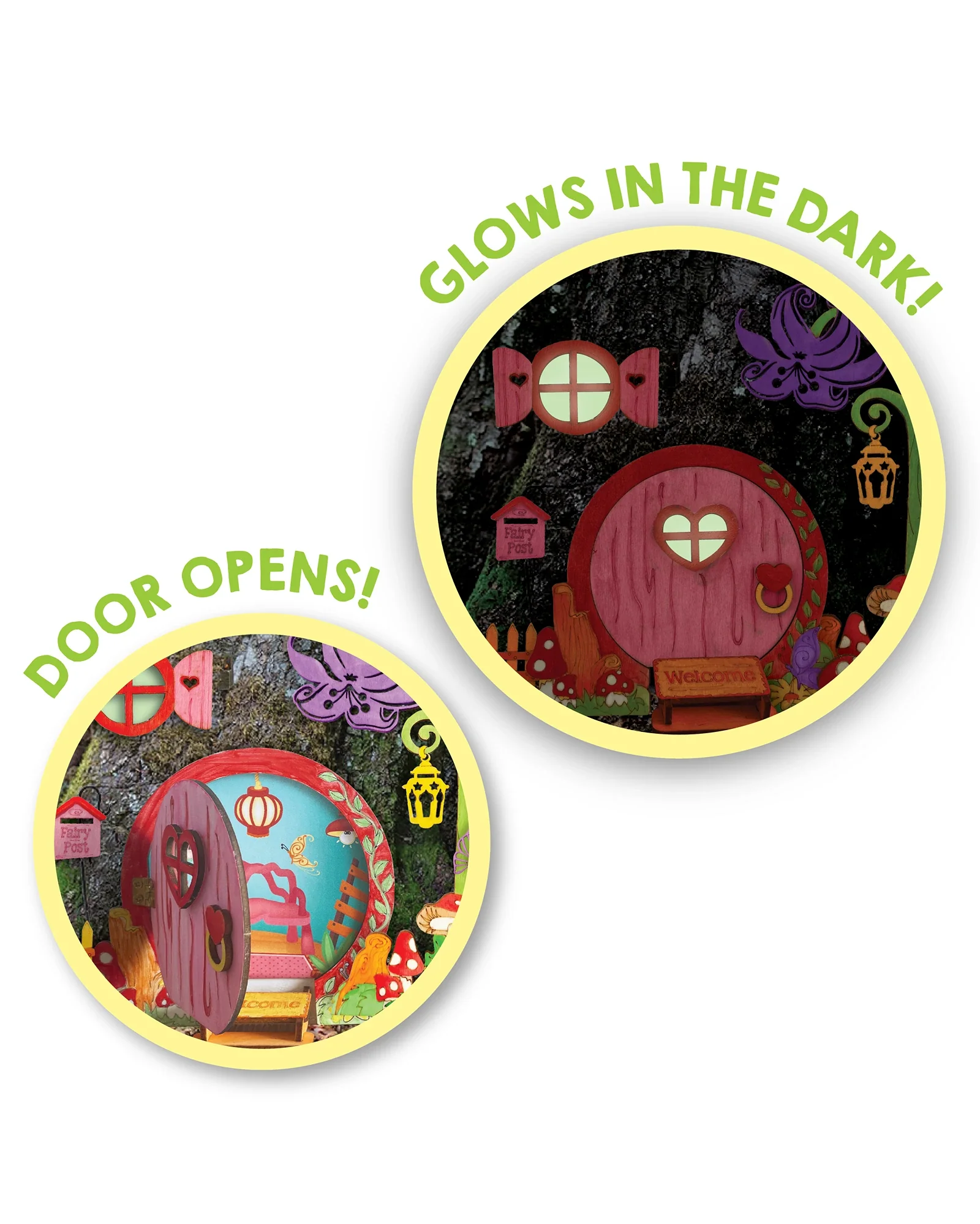 Glow in the Dark Fairy Door Art Set - Image 5