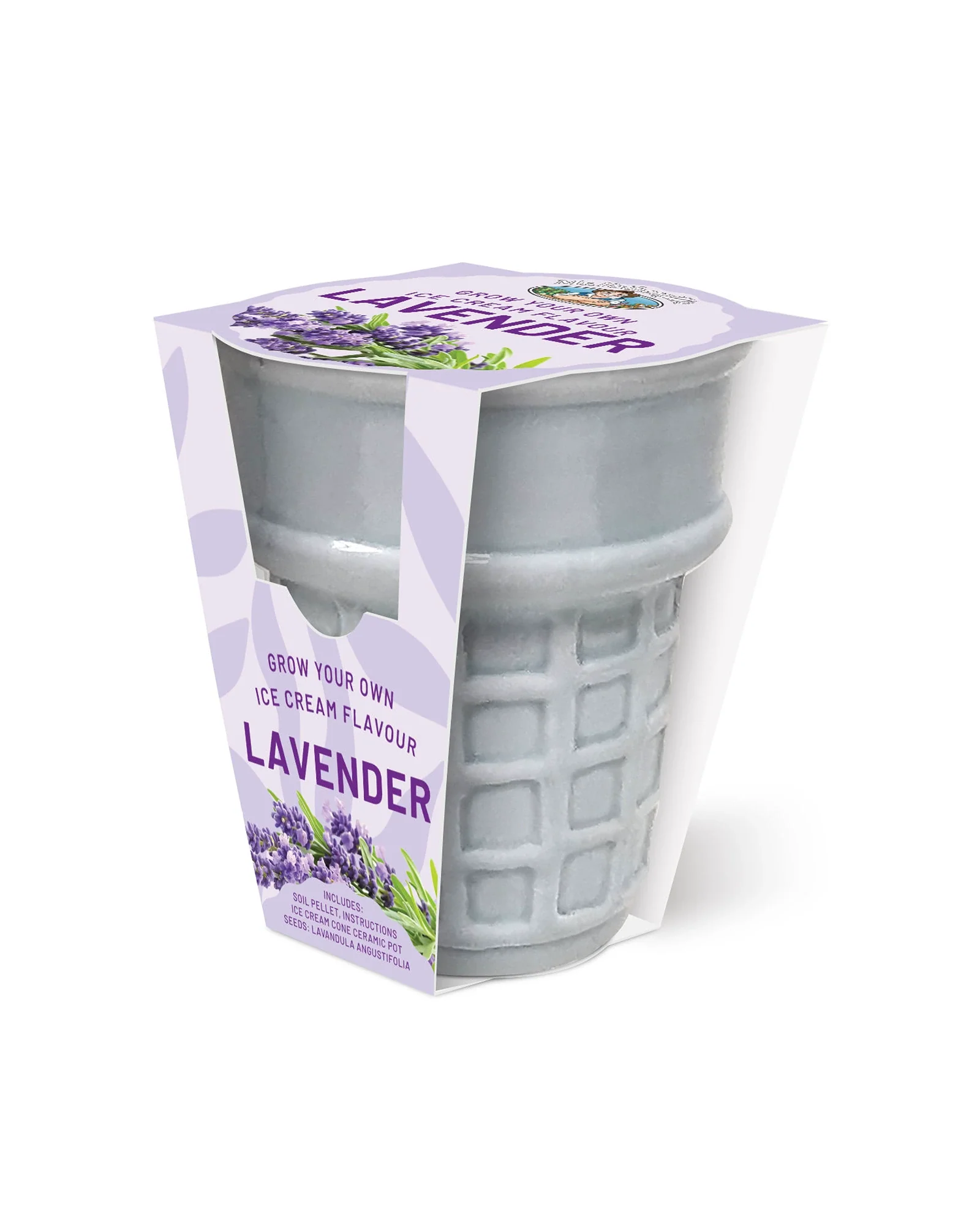 Ice Cream Cone Grow Kit Lavender - Purple