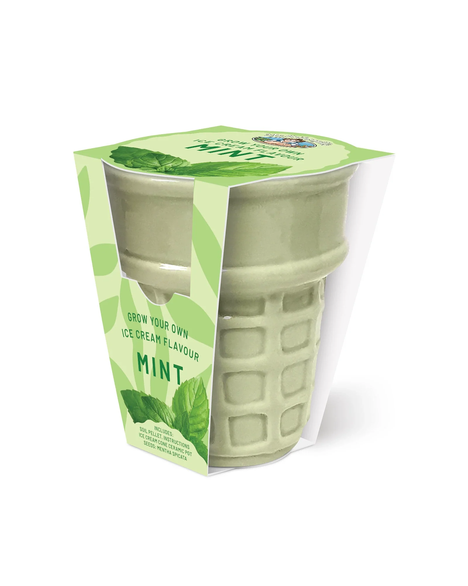 Ice Cream Cone Grow Kit Spearmint - Green
