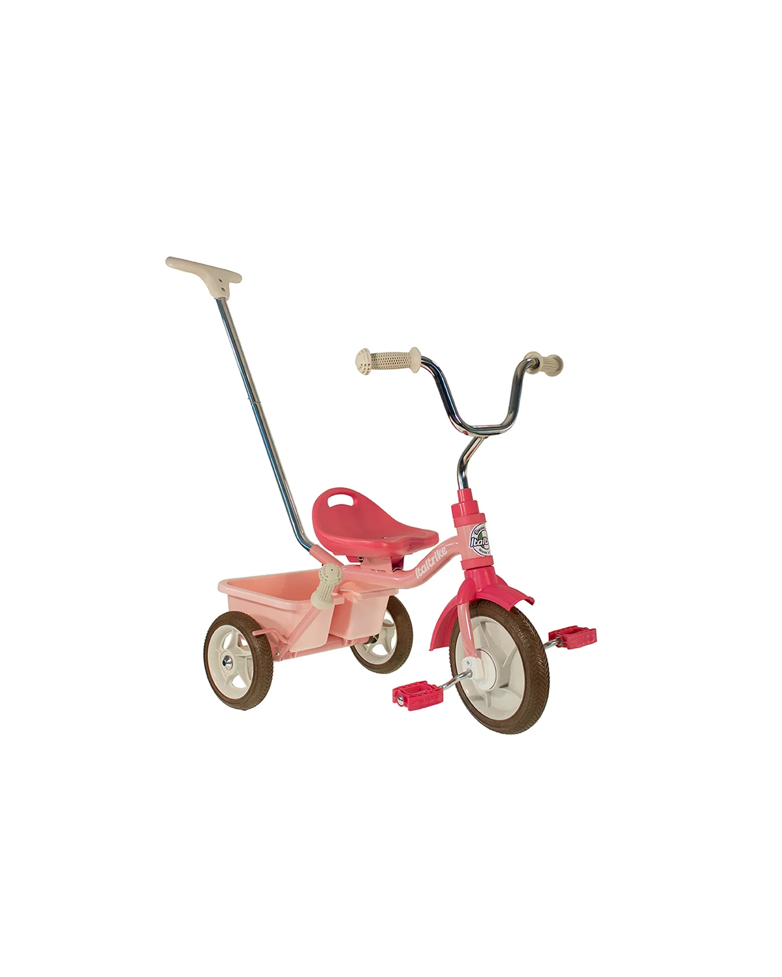 Italtrike 10" Passenger Trike Rose Garden Pink