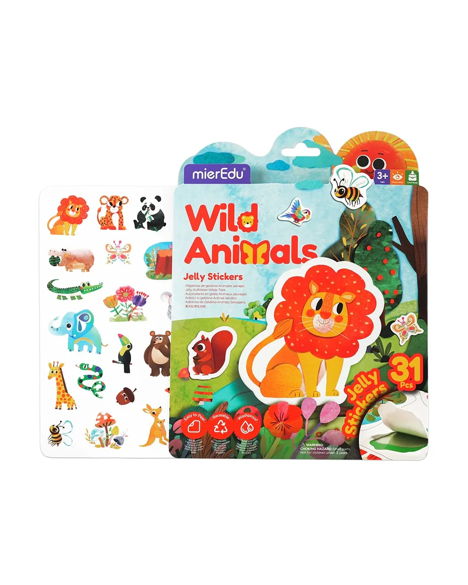 Jelly Stickers Wild Animals - Image 2