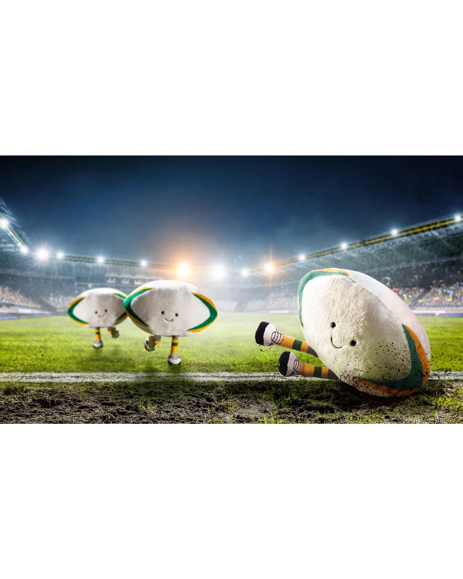 Jellycat Amuseables Sports Australian Rugby Ball - Image 5