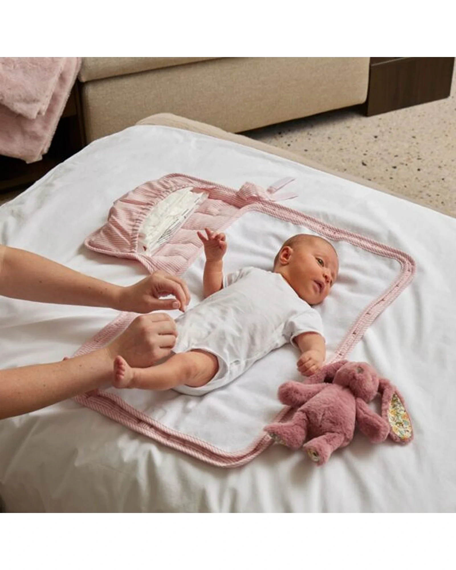 Floral Raspberry Bunny Rattle - Image 2