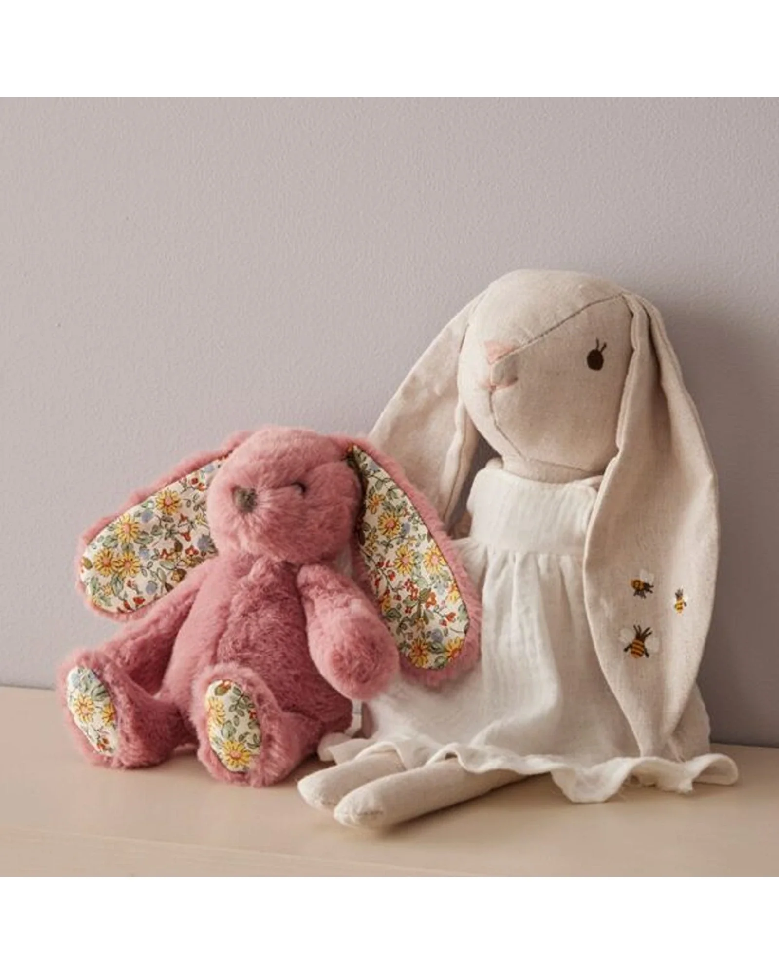 Floral Raspberry Bunny Rattle - Image 5