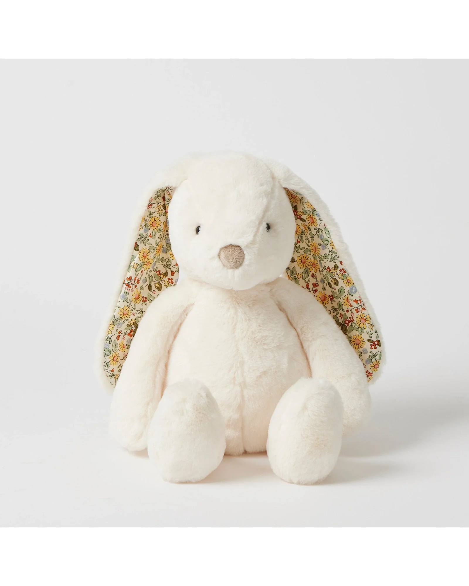 Jiggle and Giggle Floral White Bunny Medium