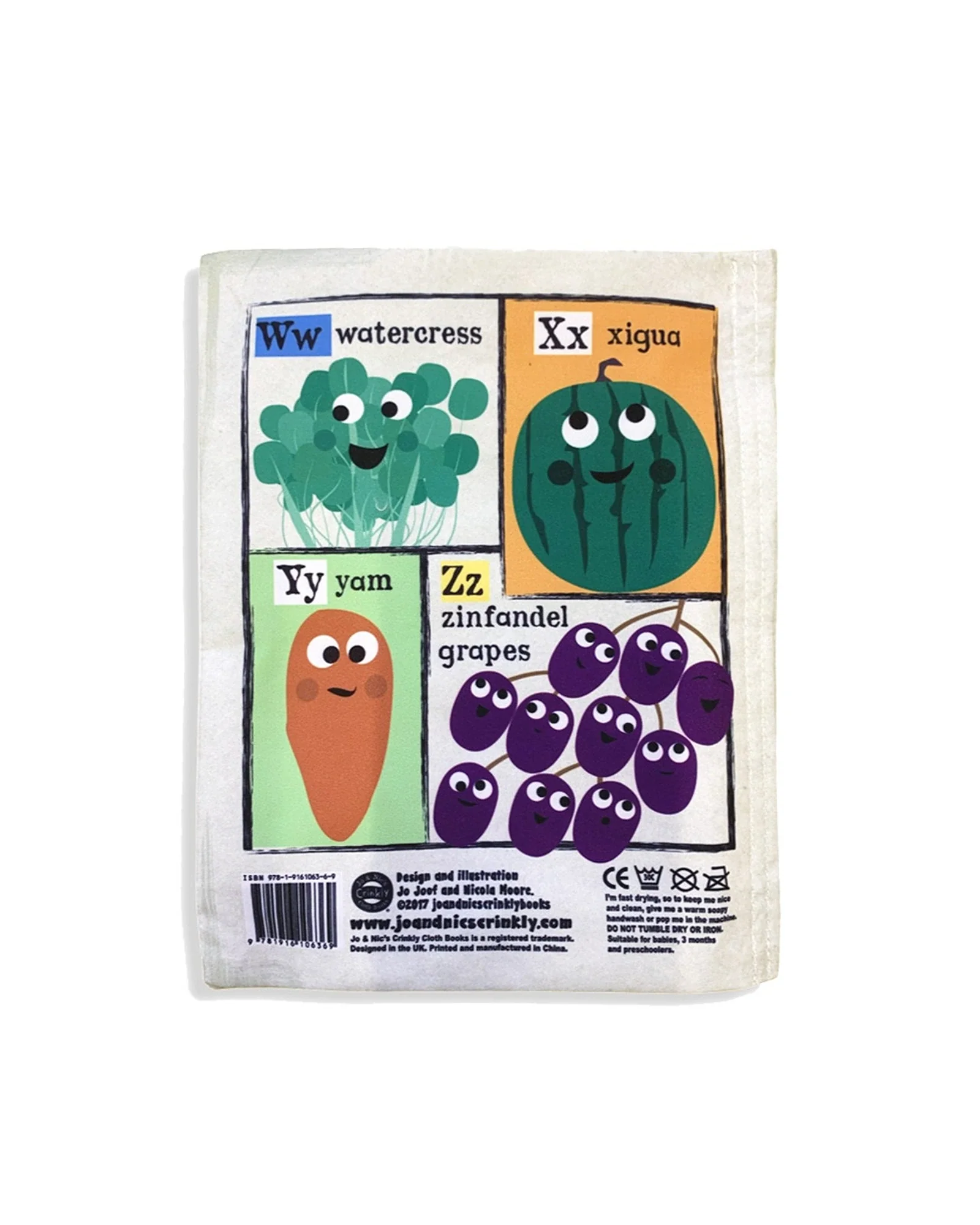 Jo & NicS Crinkly Cloth Books - Fruit & Veg - Image 4