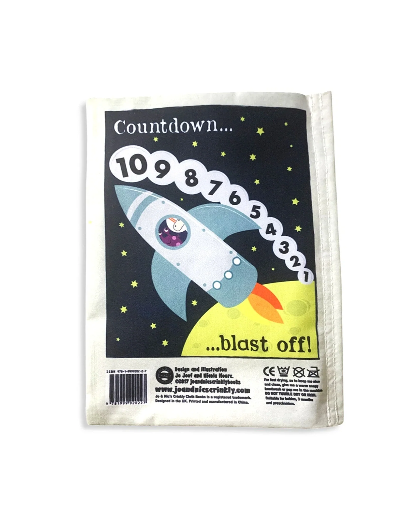 Jo & NicS Crinkly Cloth Books - Space Count