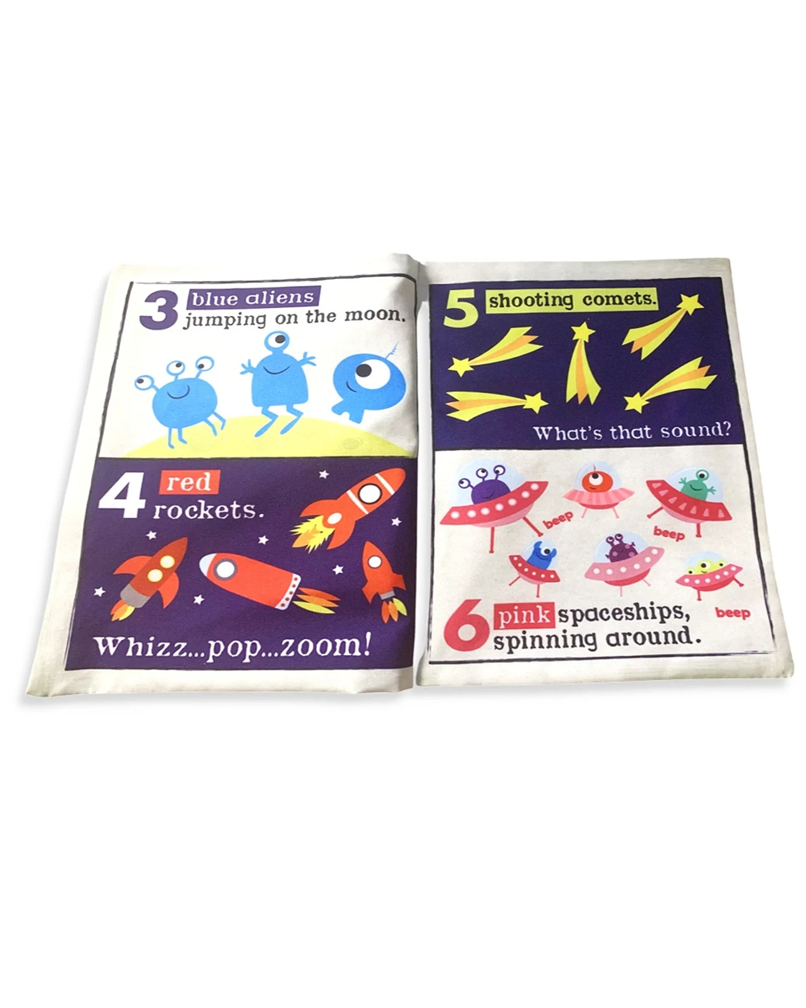 Jo & NicS Crinkly Cloth Books - Space Count - Image 3