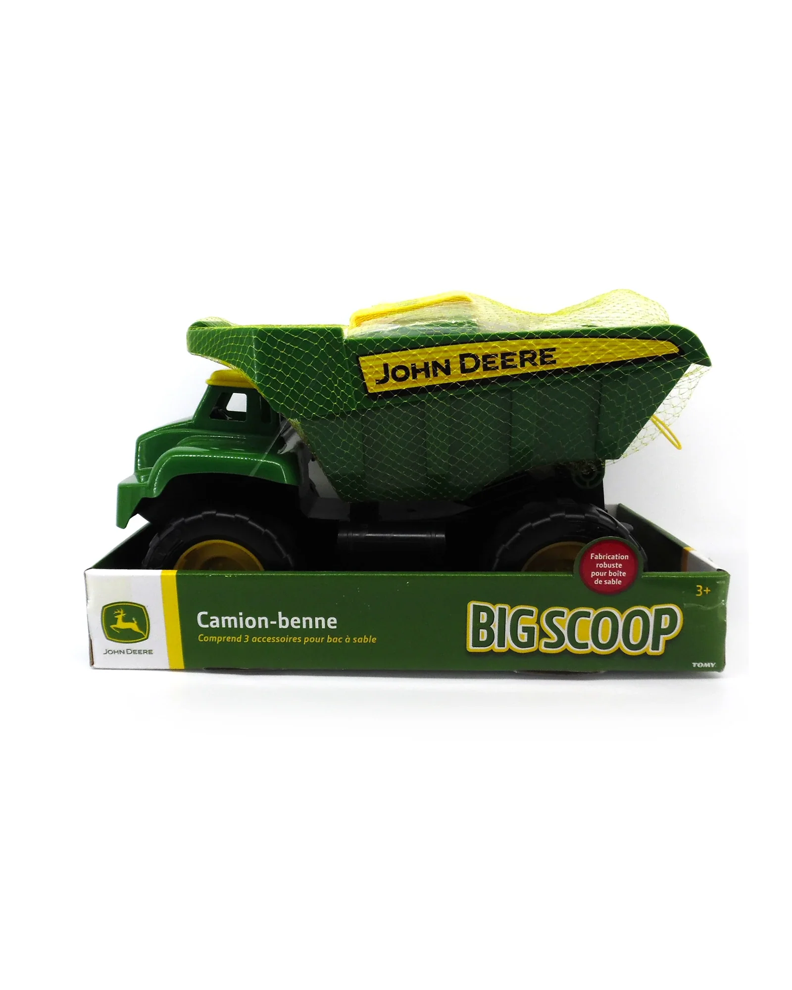 John Deere 38cm Big Scoop Dump Truck with Sand Tools - Image 3