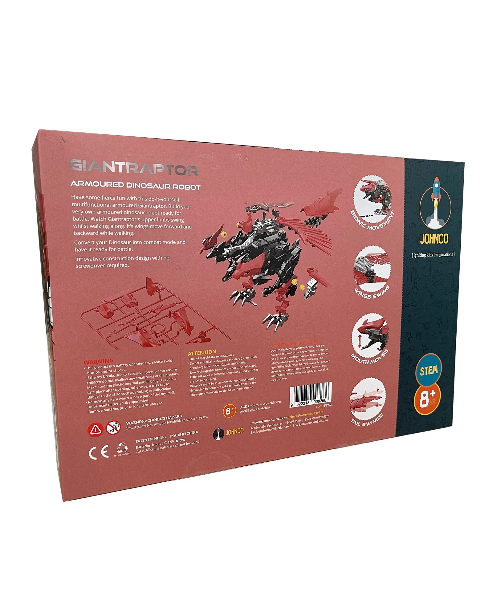 Johnco Giantraptor Armoured Dinosaur Robot - Image 5