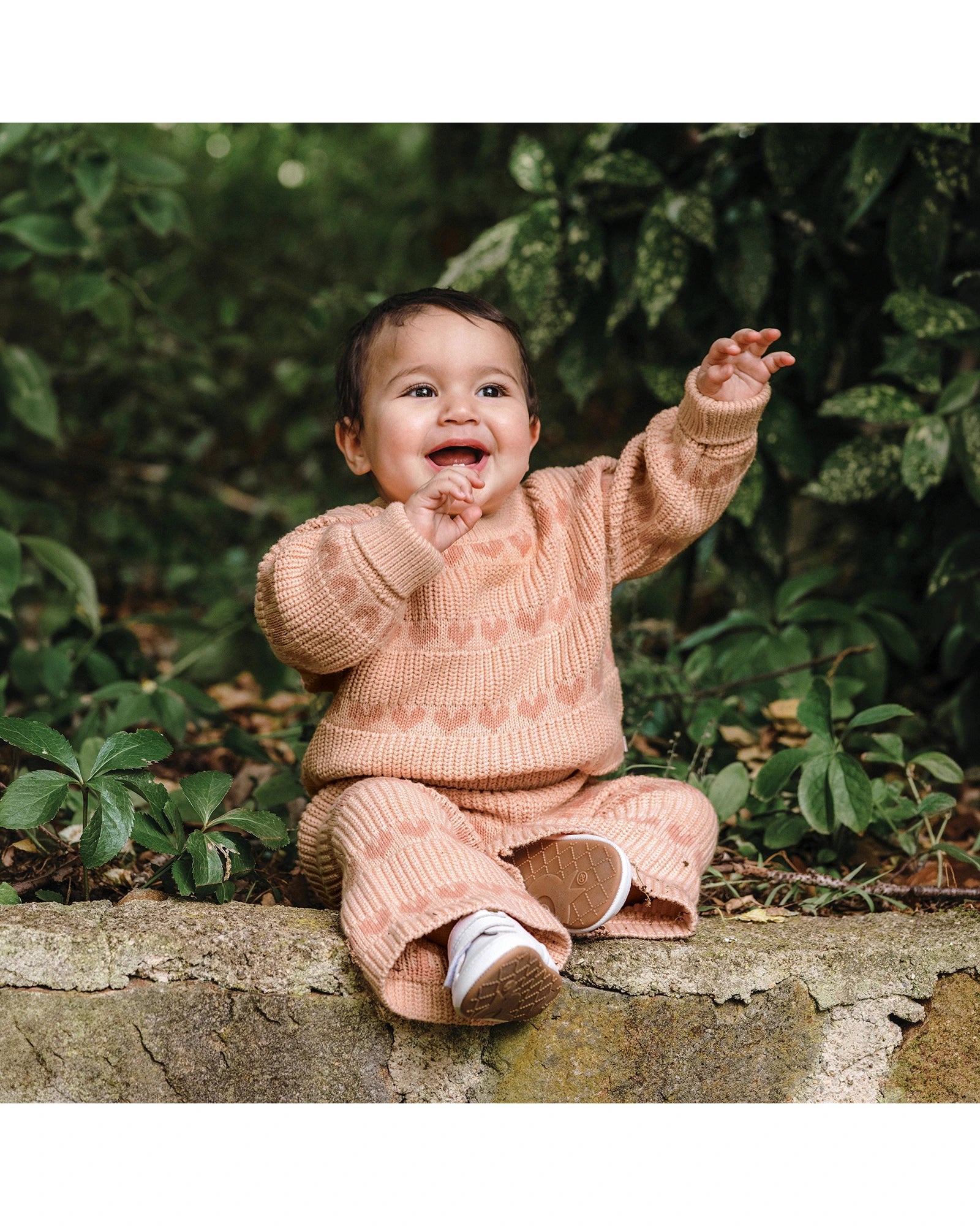 Knit Jumper - Pink Heart Size 2
