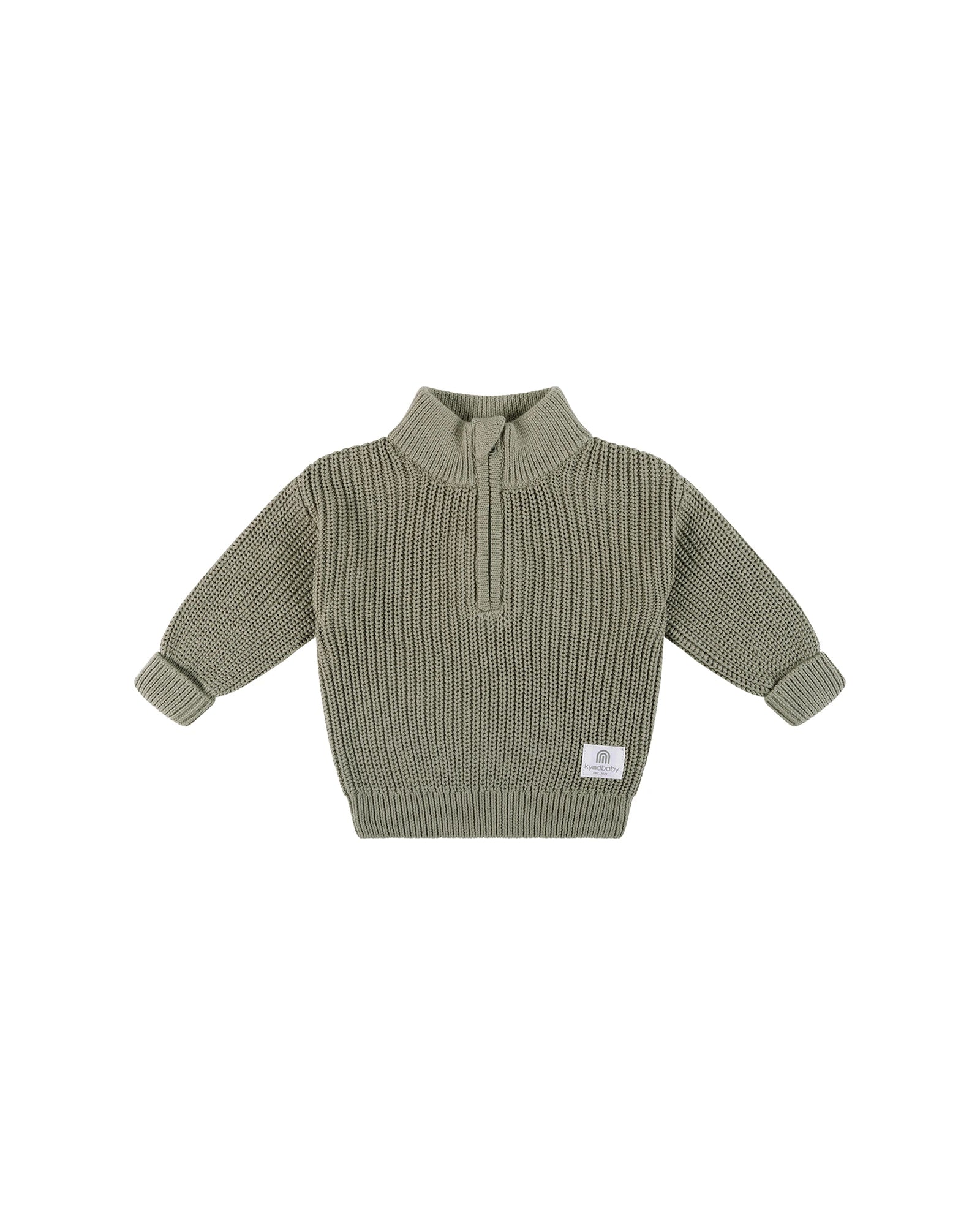 Knit Rib Jumper - Olive Size 2 - Image 6