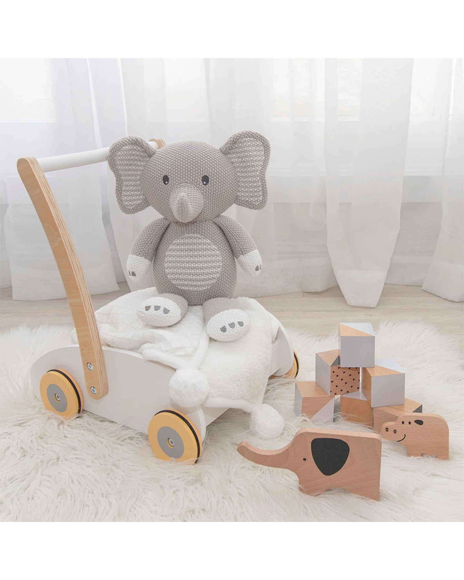 Knitted Toy Mason the Elephant - Image 7