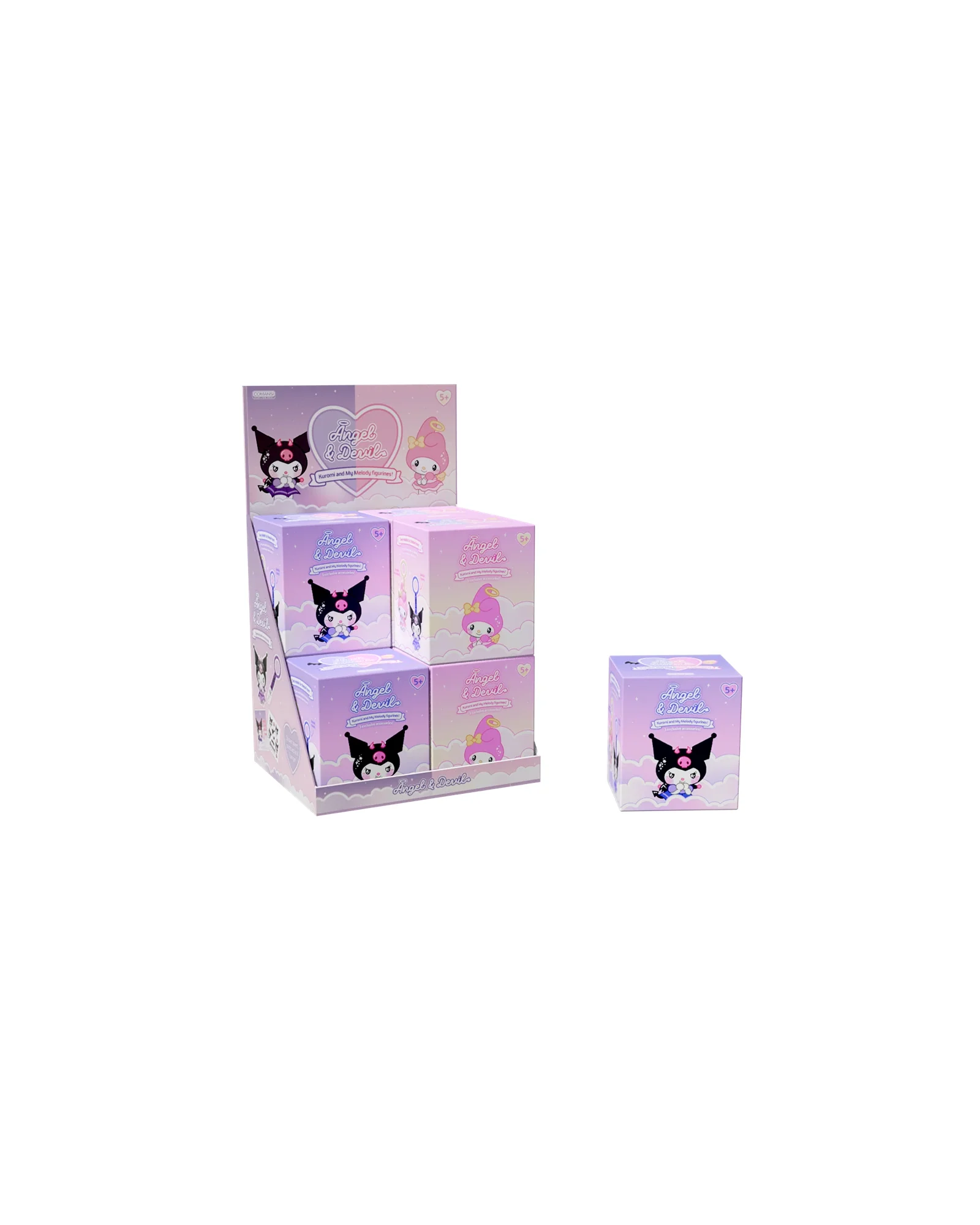 Kuromi & My Melody Angel & Devil Collector Figurine Bag Clips - Assorted