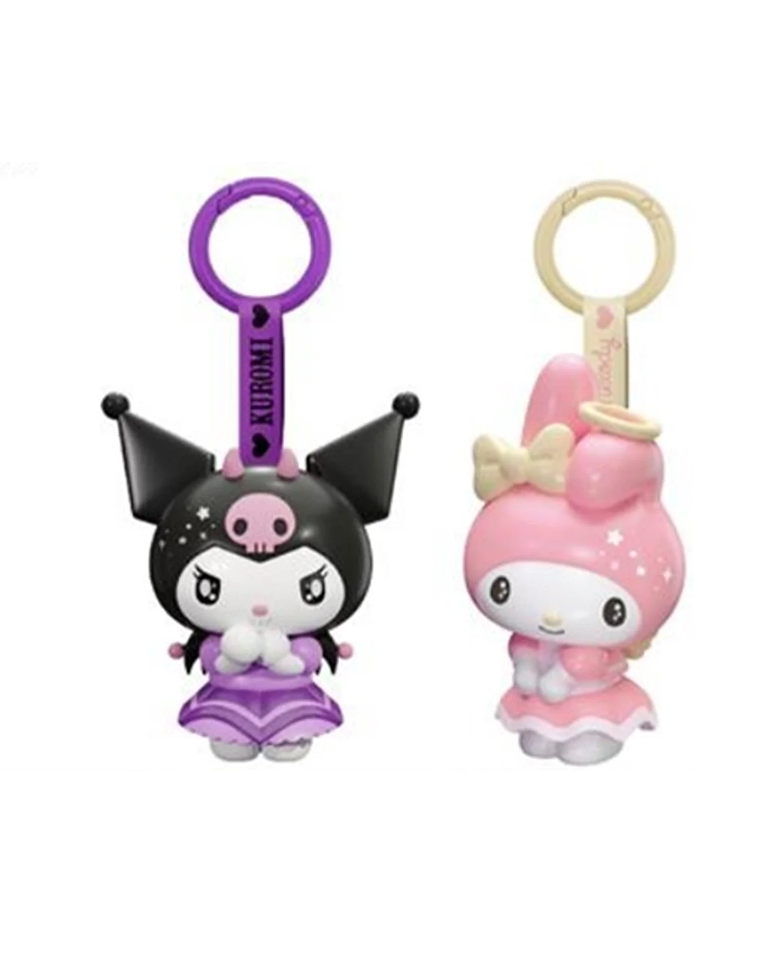 Kuromi & My Melody Angel & Devil Collector Figurine Bag Clips - Assorted - Image 2