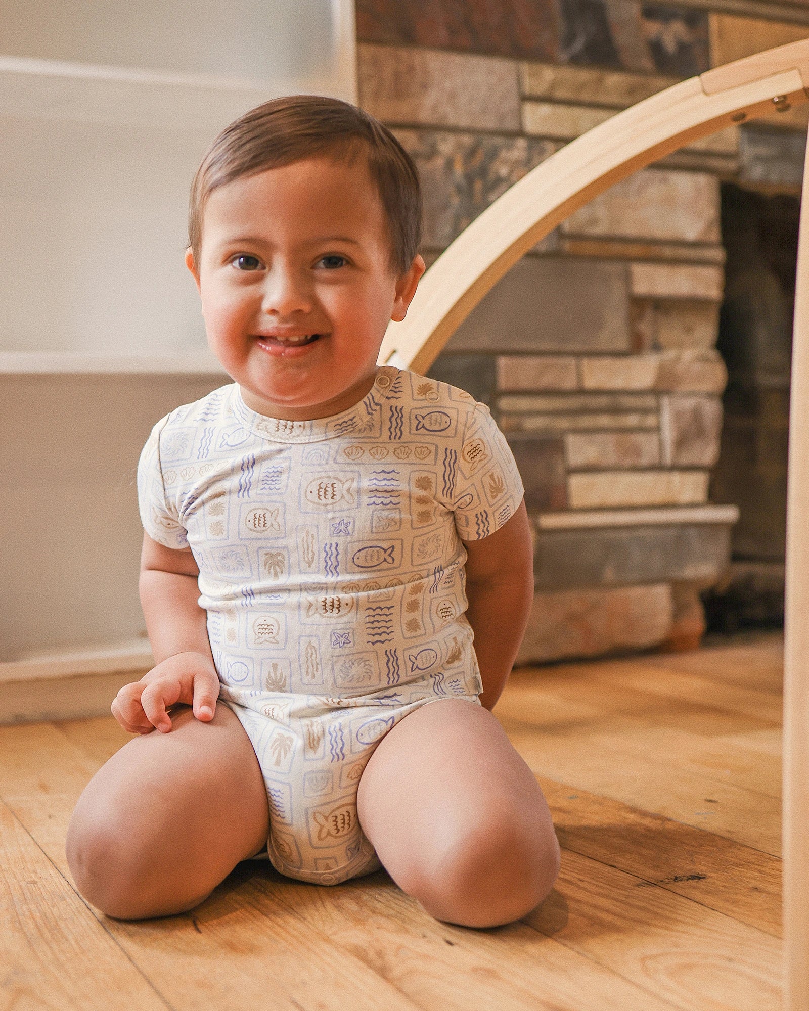 Kynd Baby Comfy Bodysuit Short Sleeve Salty Shores - Size 0 - Image 4