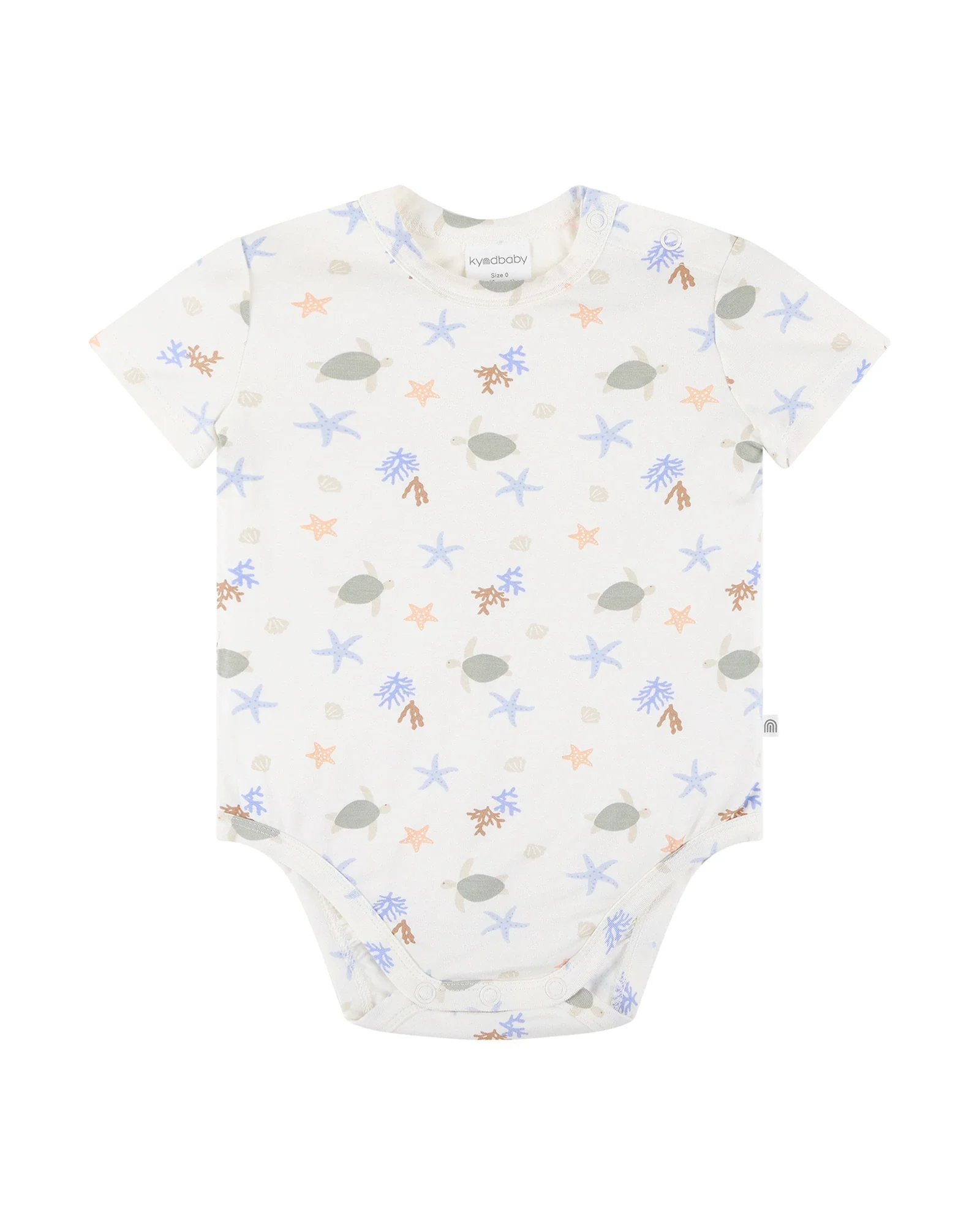 Kynd Baby Comfy Bodysuit Short Sleeve Underwater World - Size 0
