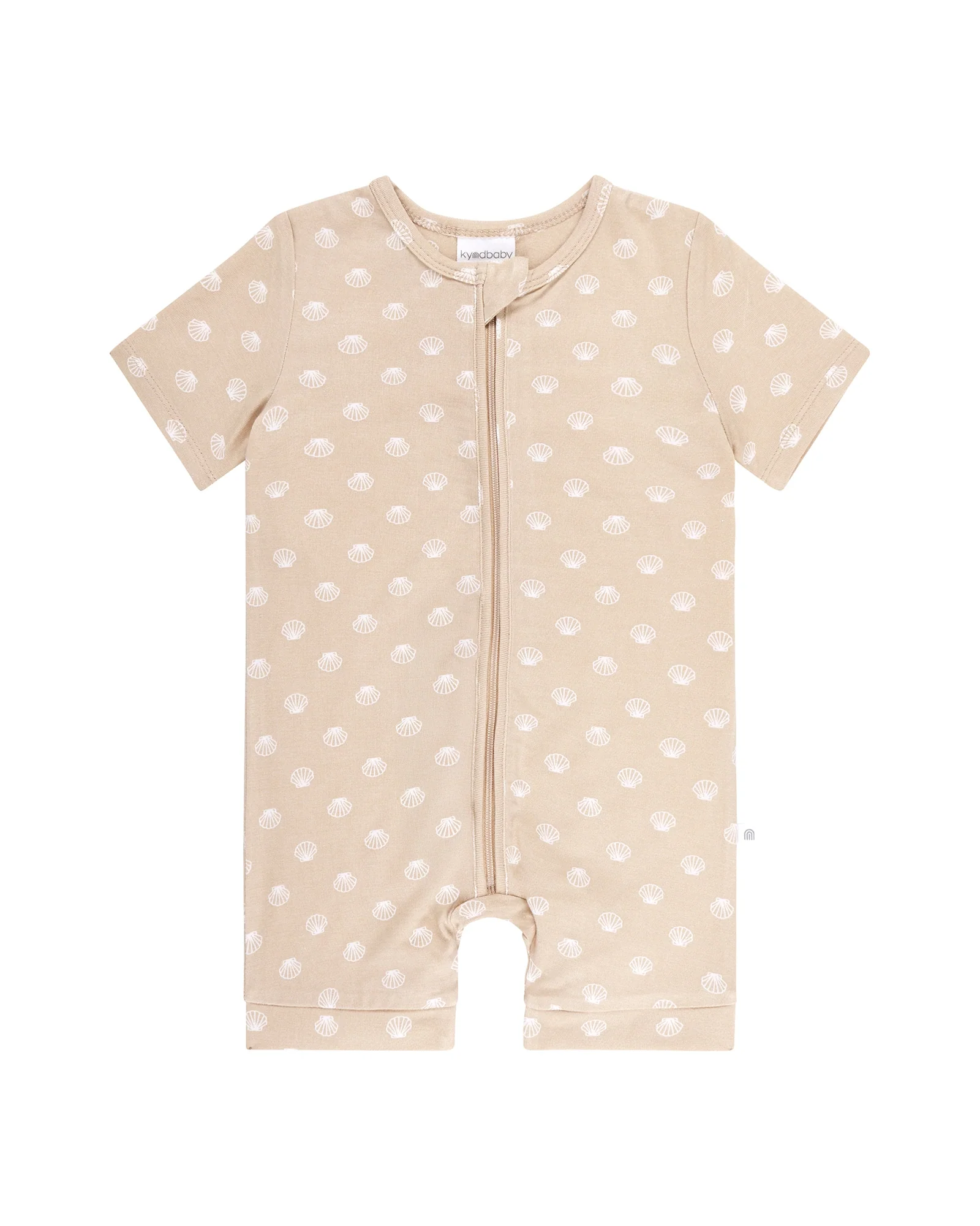 Kynd Baby Day or Night Onesie Short Sleeve Seashells - Size 2