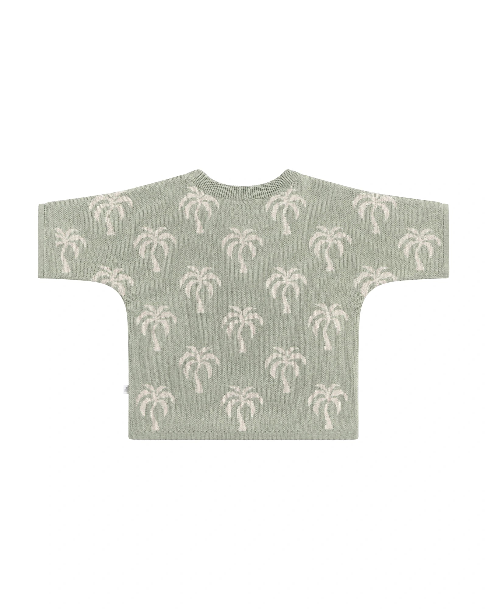 Kynd Baby Palm Knit Jacquard Top Sage - Size 0 - Image 2