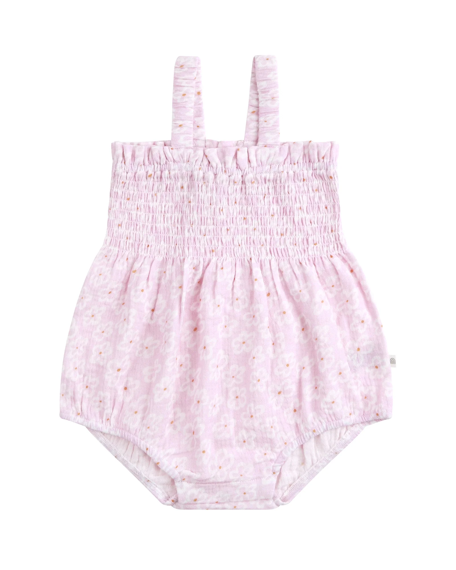 Kynd Baby Shirred Woven Romper Frangipani - Size 00 - Image 2