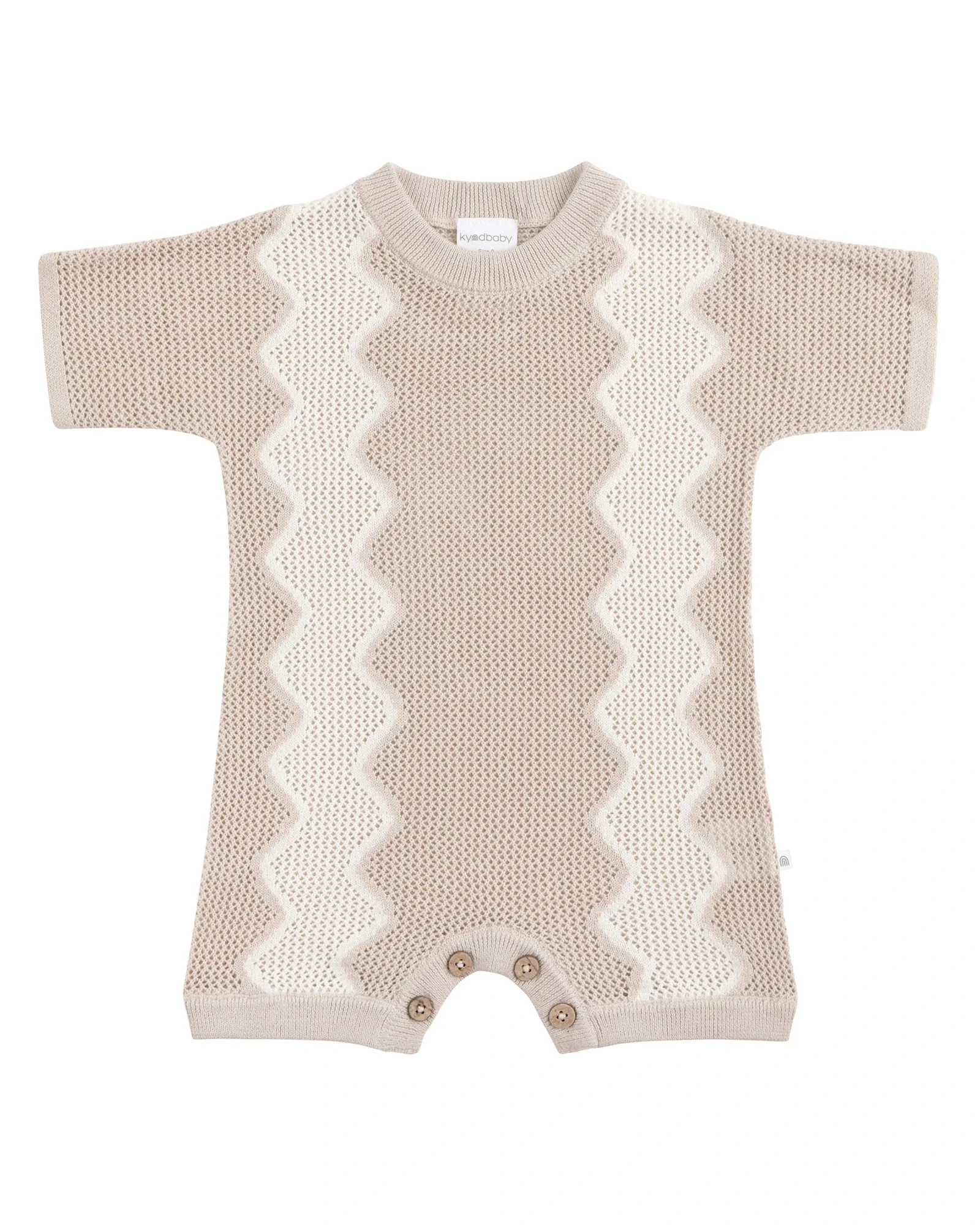Kynd Baby Slouchy Mesh Knit Romper Shell - Size 00
